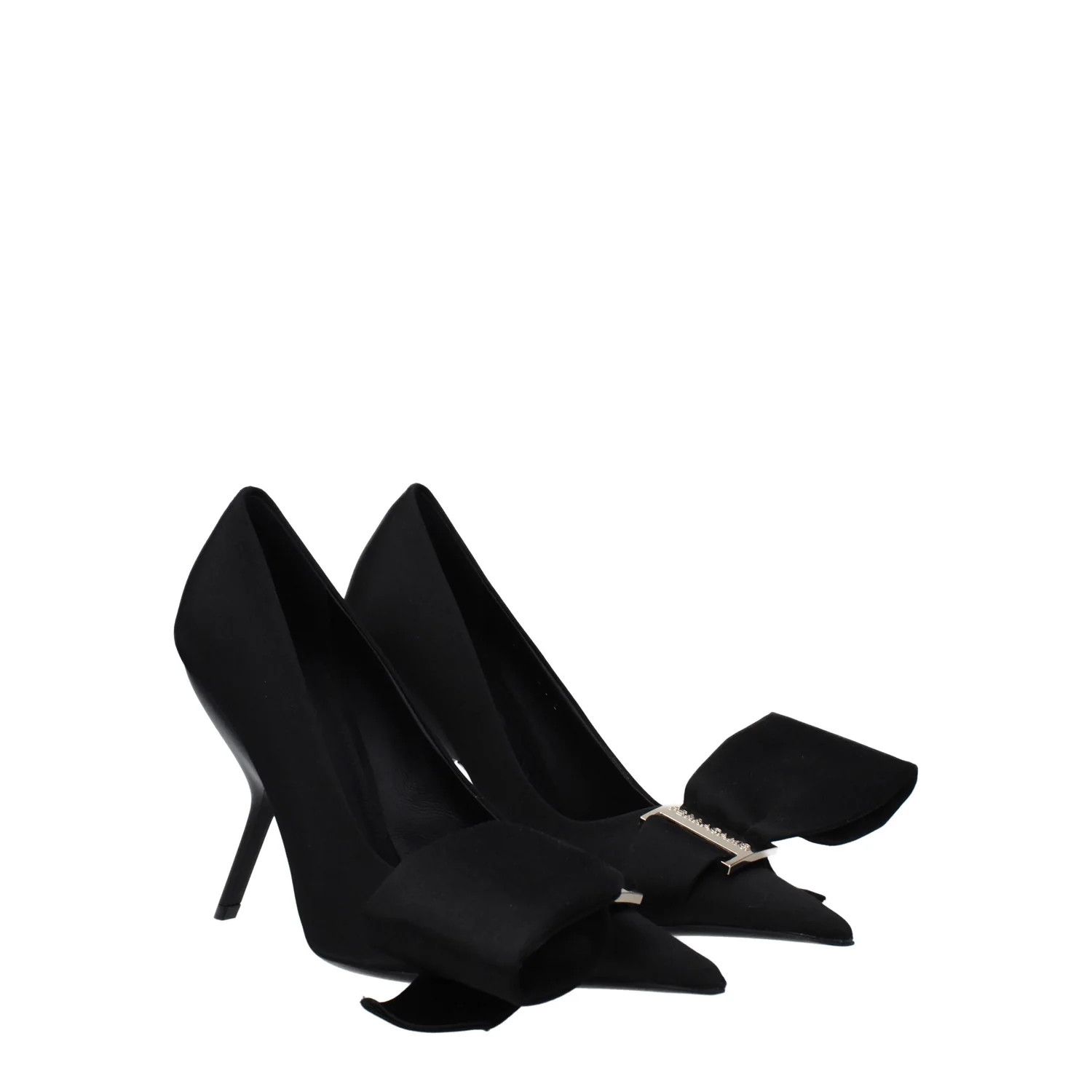 Salvatore Ferragamo ob1o1e1224 Satin Pumps in Black Size US 8.5 / IT 38.5 - 2 Thumbnail