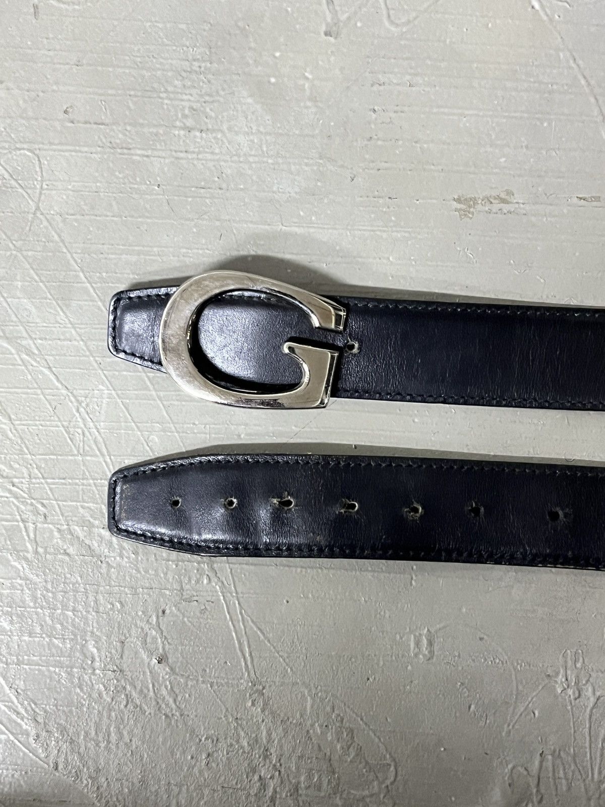 Gucci Vintage Gucci G Buckle Genuine Leather Belt Made in Italy Size 34 - 5 Thumbnail