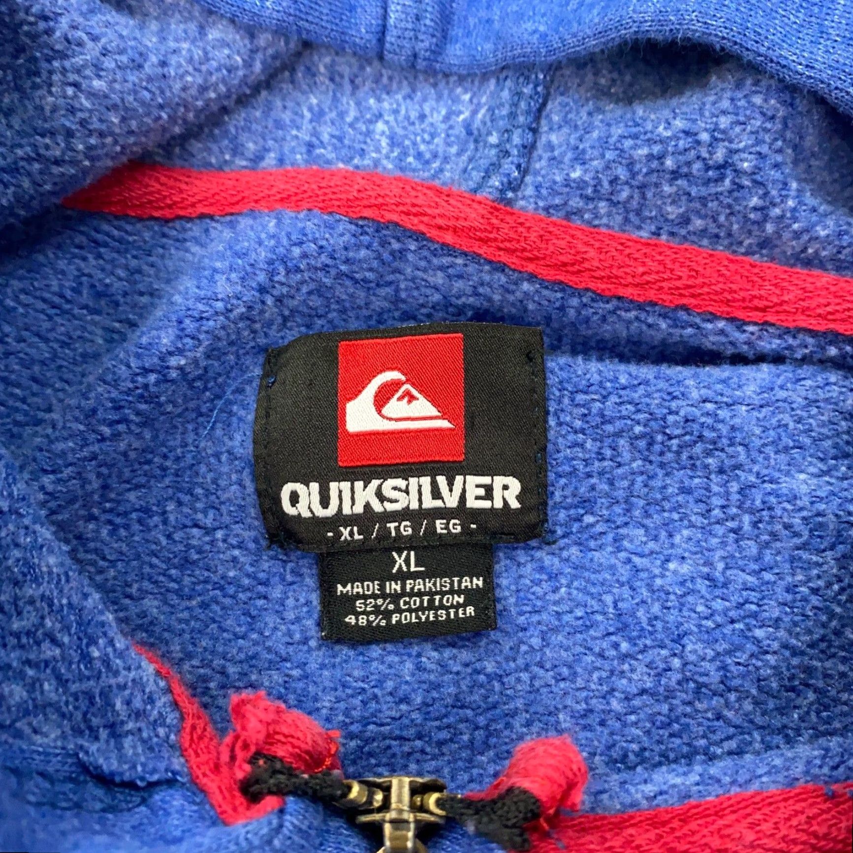 Quiksilver VINTAGE Quiksilver Hoodie Main Zip Blue XL Mens Regular Sweatshirt Graphic Print Logo 80s 90s Grunge Surf Skater Streetwear Size US XL / EU 56 / 4 - 5 Thumbnail