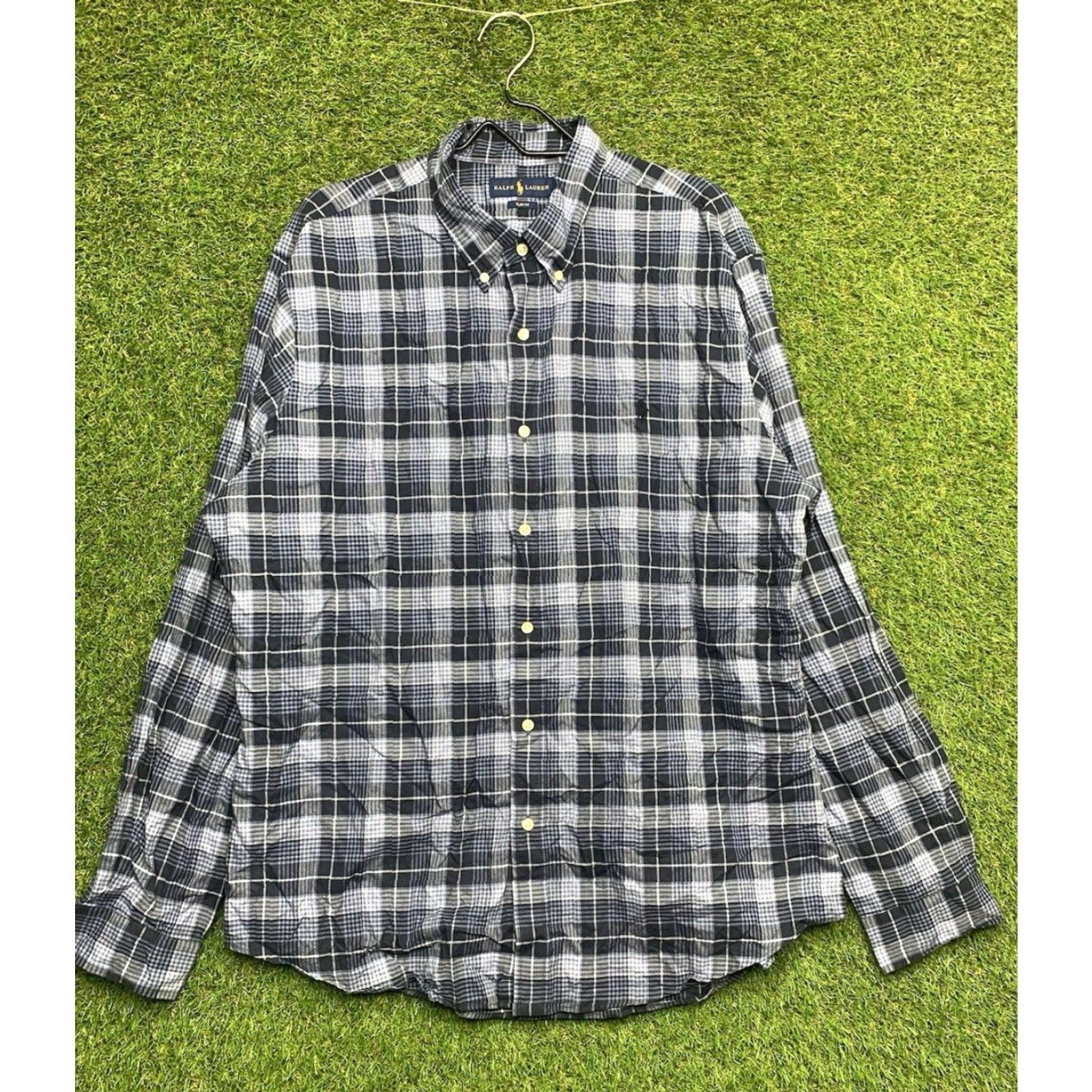 Polo Ralph Lauren Polo Ralph Lauren Button-Up Shirt Mens 2XL Plaid Long Sleeve Slim Fit Blue Polo Ralph Lauren Button-Up Shirt Mens 2XL Plaid Long Sleeve Slim Fit Blue Size US XXL / EU 58 / 5 - 2 Thumbnail