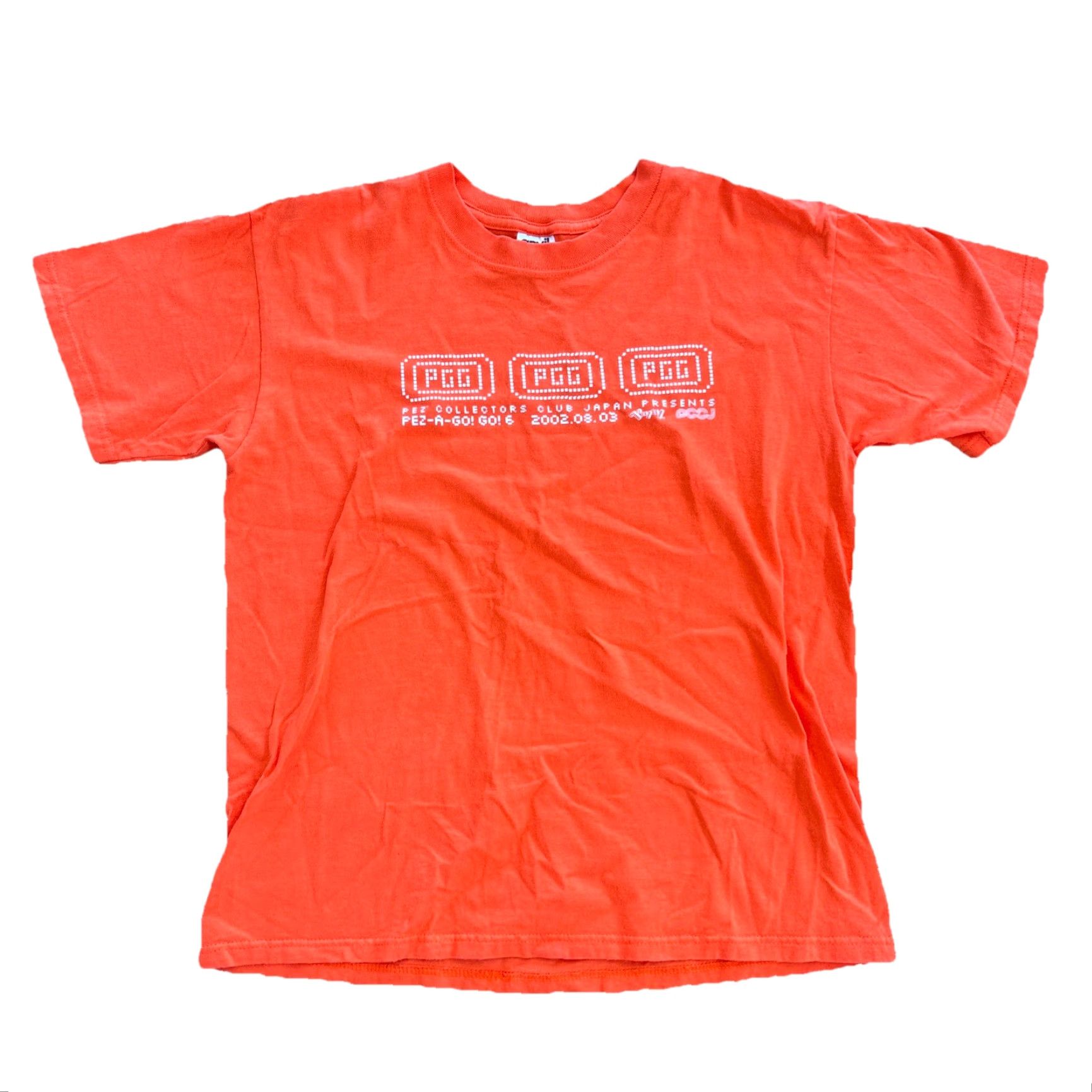 Gildan VINTAGE Pez A Go! Go! Pezcon Graphic Promo Tee Mens Medium Orange Size US L / EU 52-54 / 3 - 2 Thumbnail