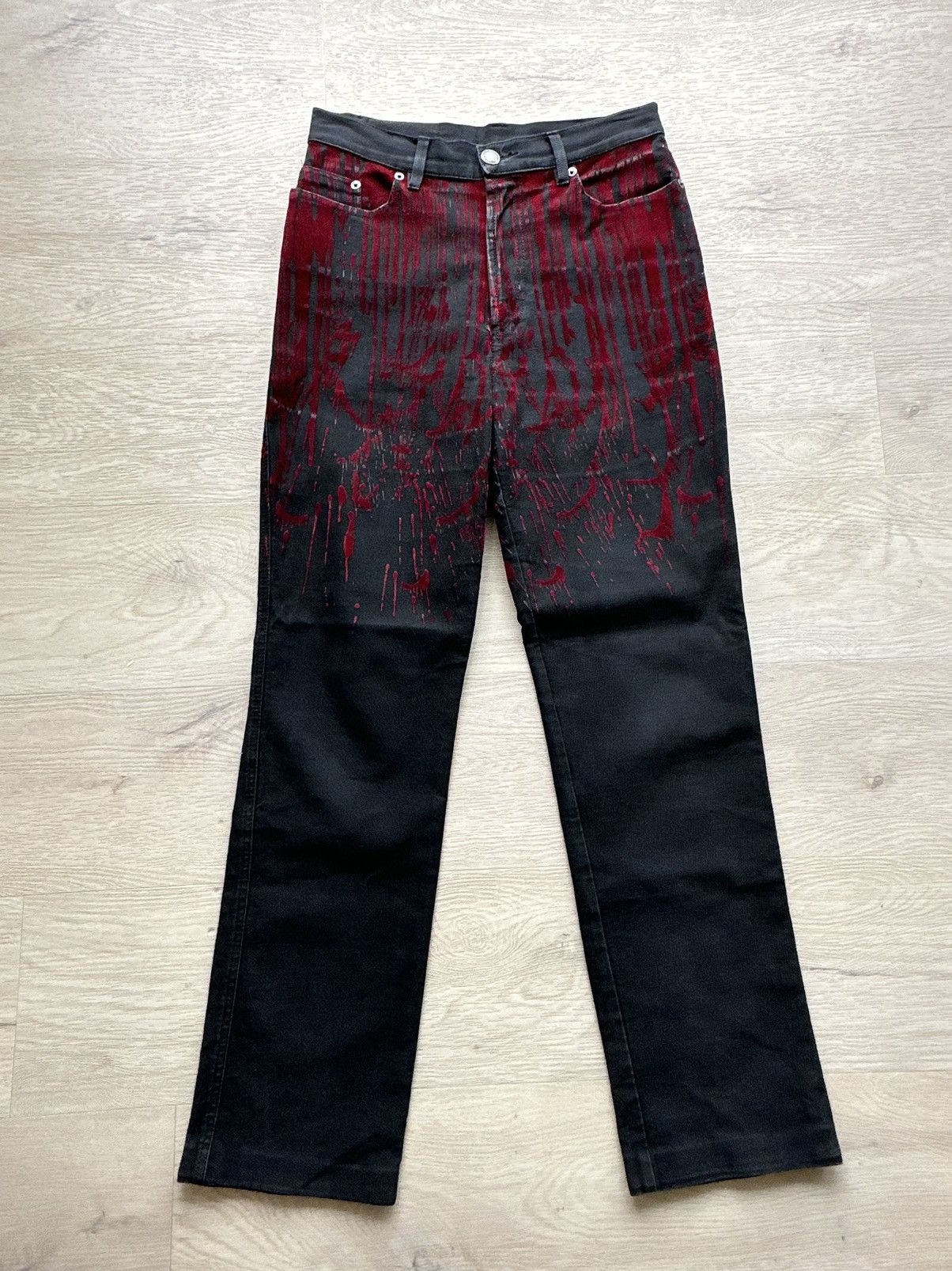 Jean Paul Gaultier Vampire 1998 blood pants | Grailed