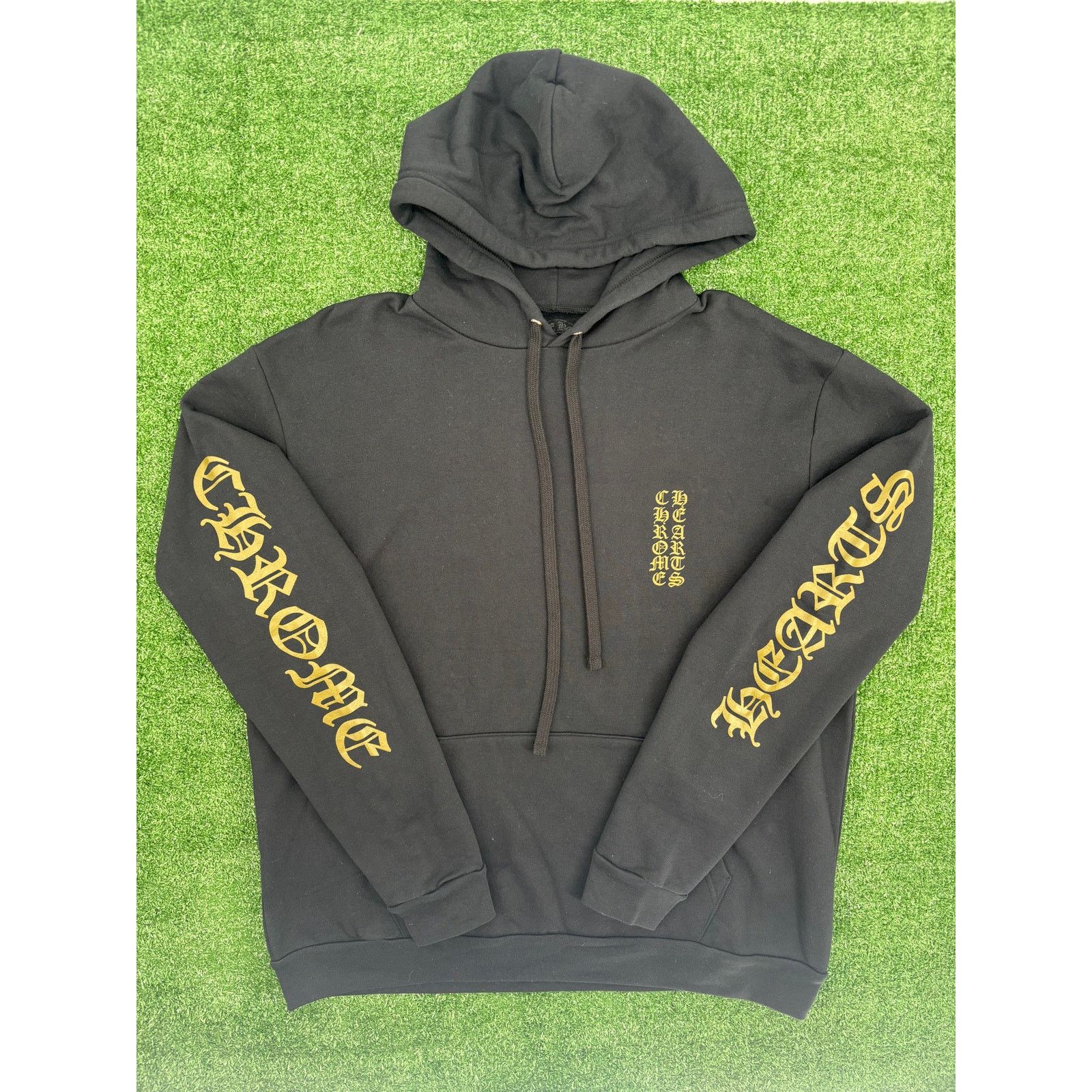 Chrome Hearts Chrome Hearts Olive Vertical Logo Black Pullover Hoodie LG Size US L / EU 52-54 / 3 - 1 Thumbnail