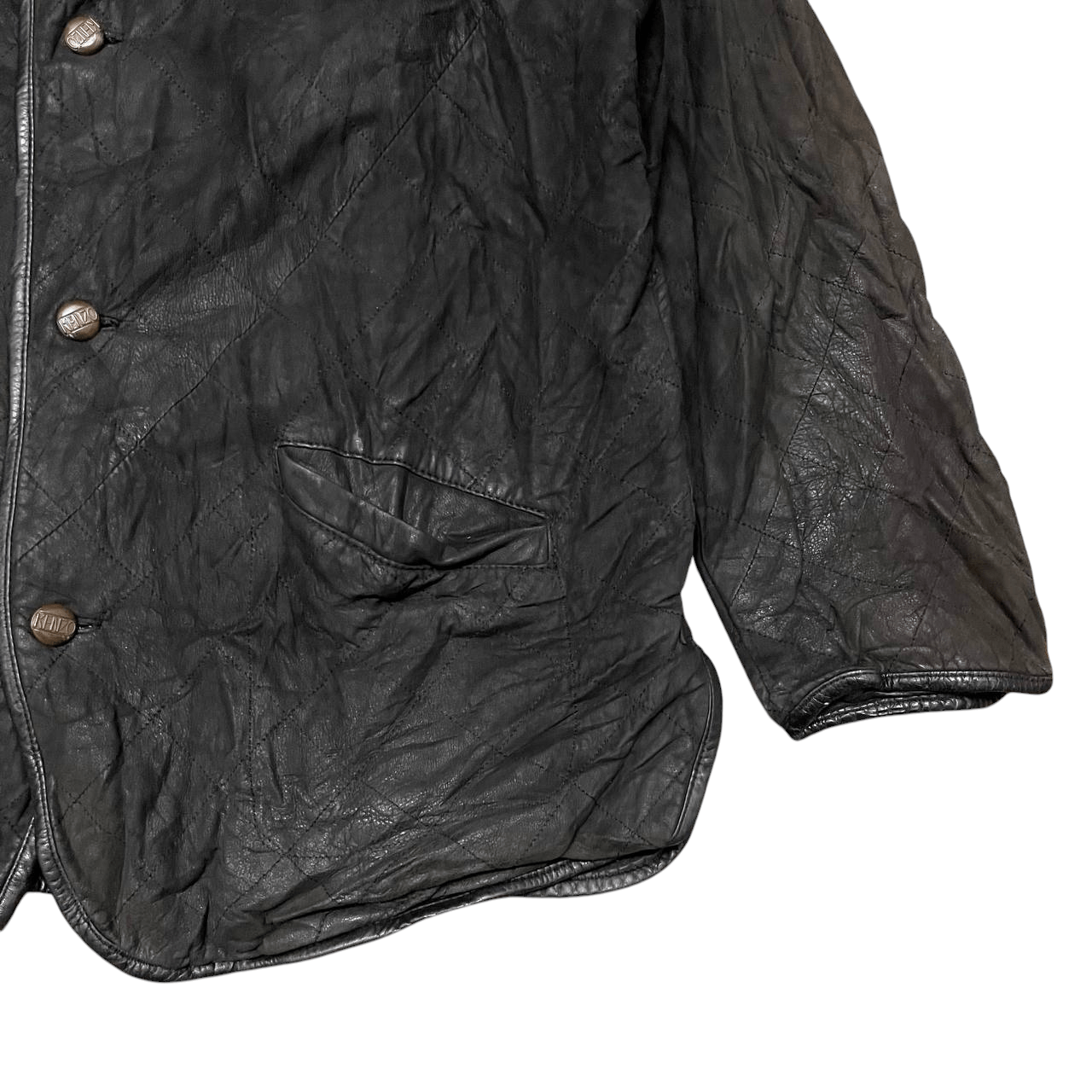 Kenzo Vintage Kenzo Paris Leather Jacket Size US L / EU 52-54 / 3 - 4 Thumbnail