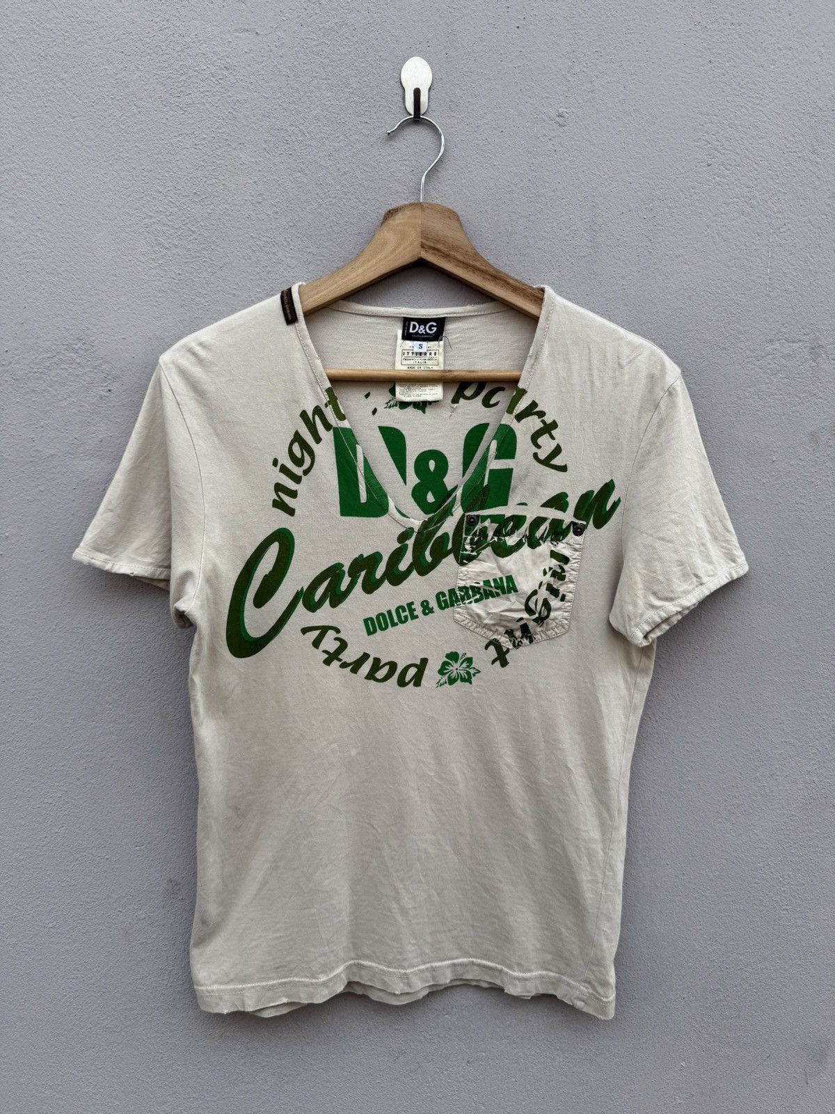 Dolce & Gabbana Dolce & Gabbana Caribbean Night Party Pocket Tee Size US S / EU 44-46 / 1 - 1 Thumbnail