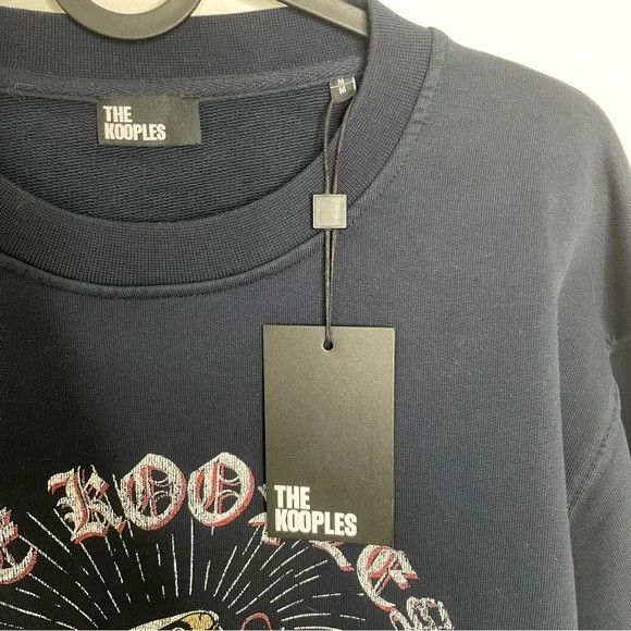 The Kooples The Kooples Snake and Skull Crewneck Sweatshirt Navy Blue M Size US M / EU 48-50 / 2 - 5 Thumbnail