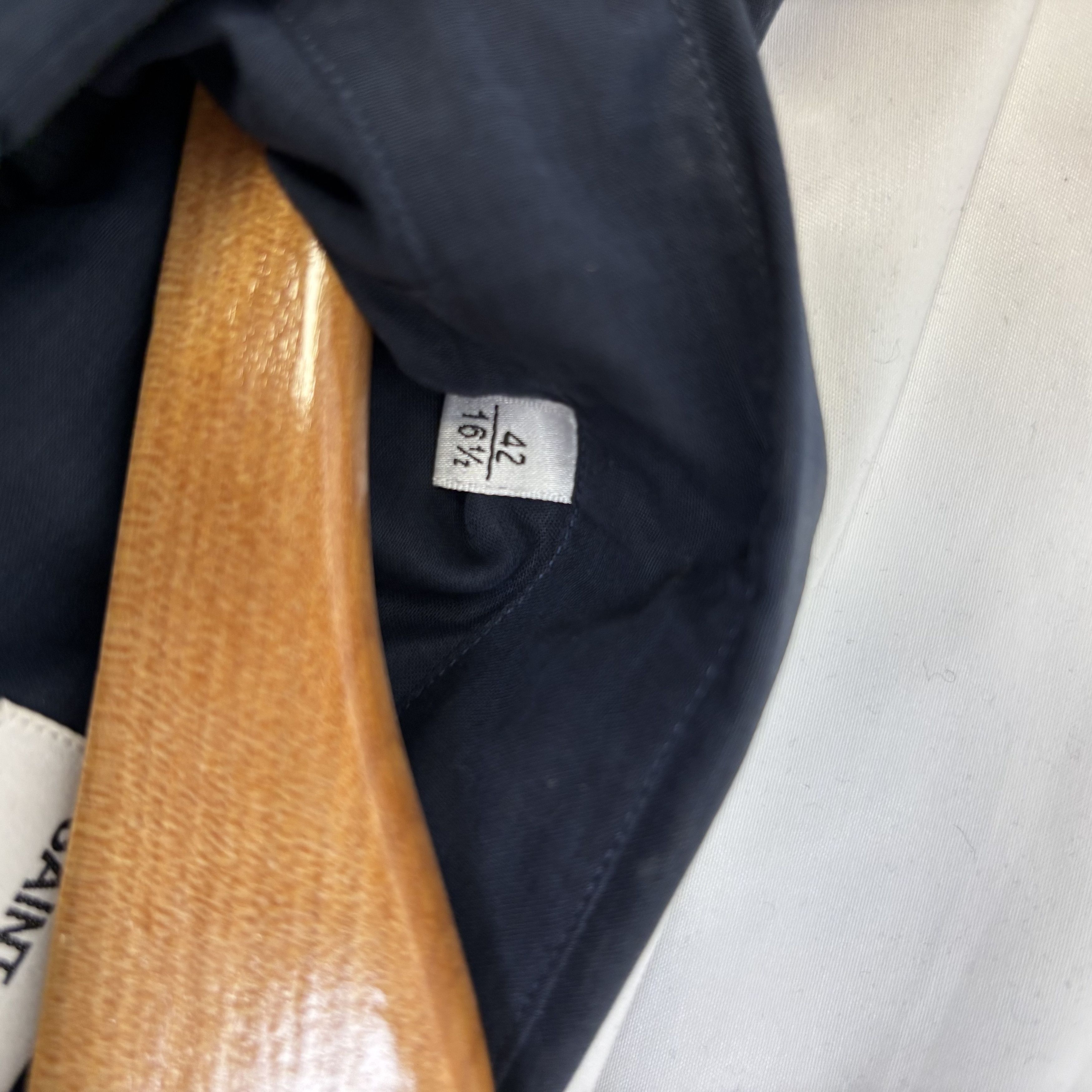 Saint Laurent Paris Saint Laurent Navy Shirt Size US XL / EU 56 / 4 - 3 Thumbnail