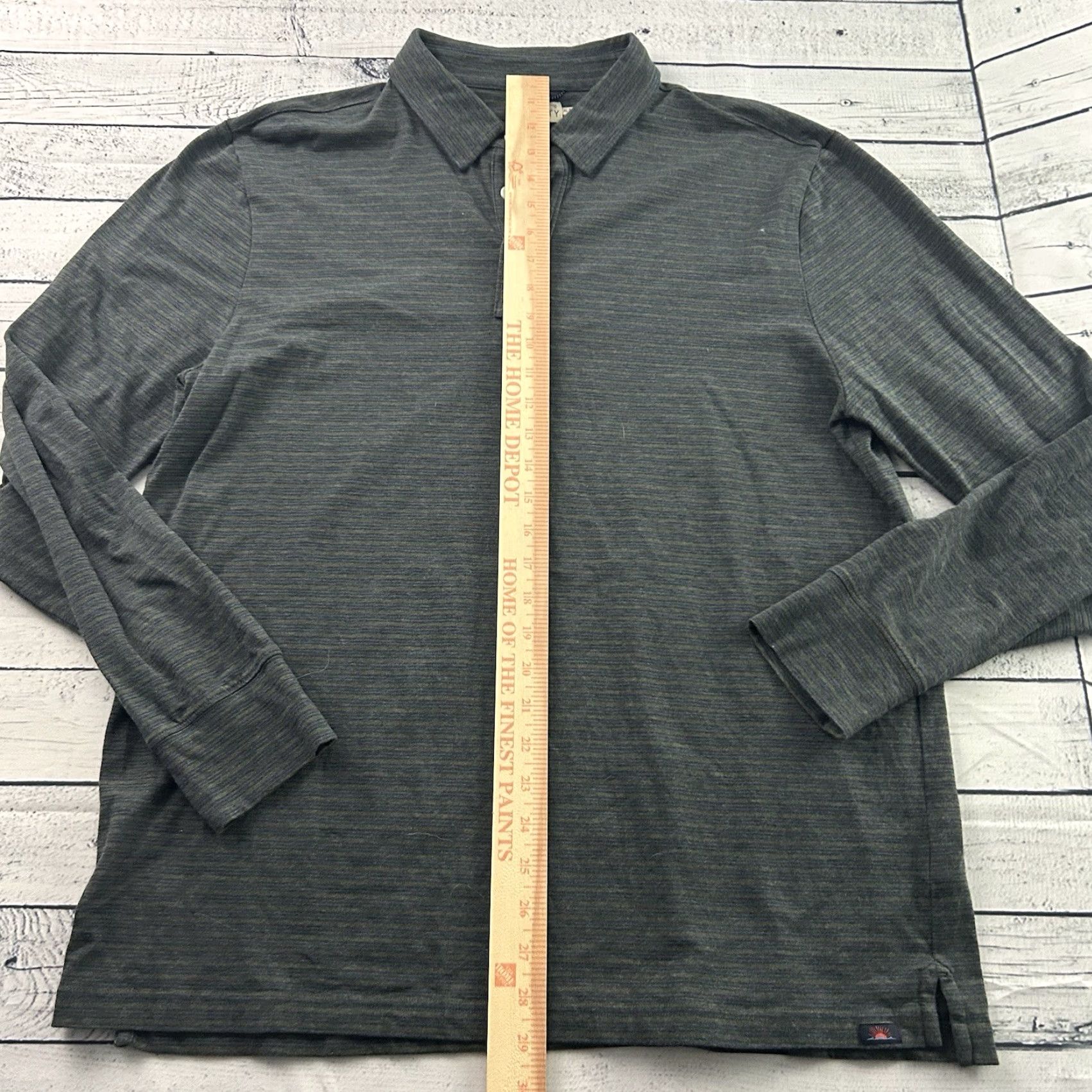Faherty Faherty Shirt Button-Up Long Sleeve Men's XL Gray Striped Casual Vintage No Size US XL / EU 56 / 4 - 4 Thumbnail