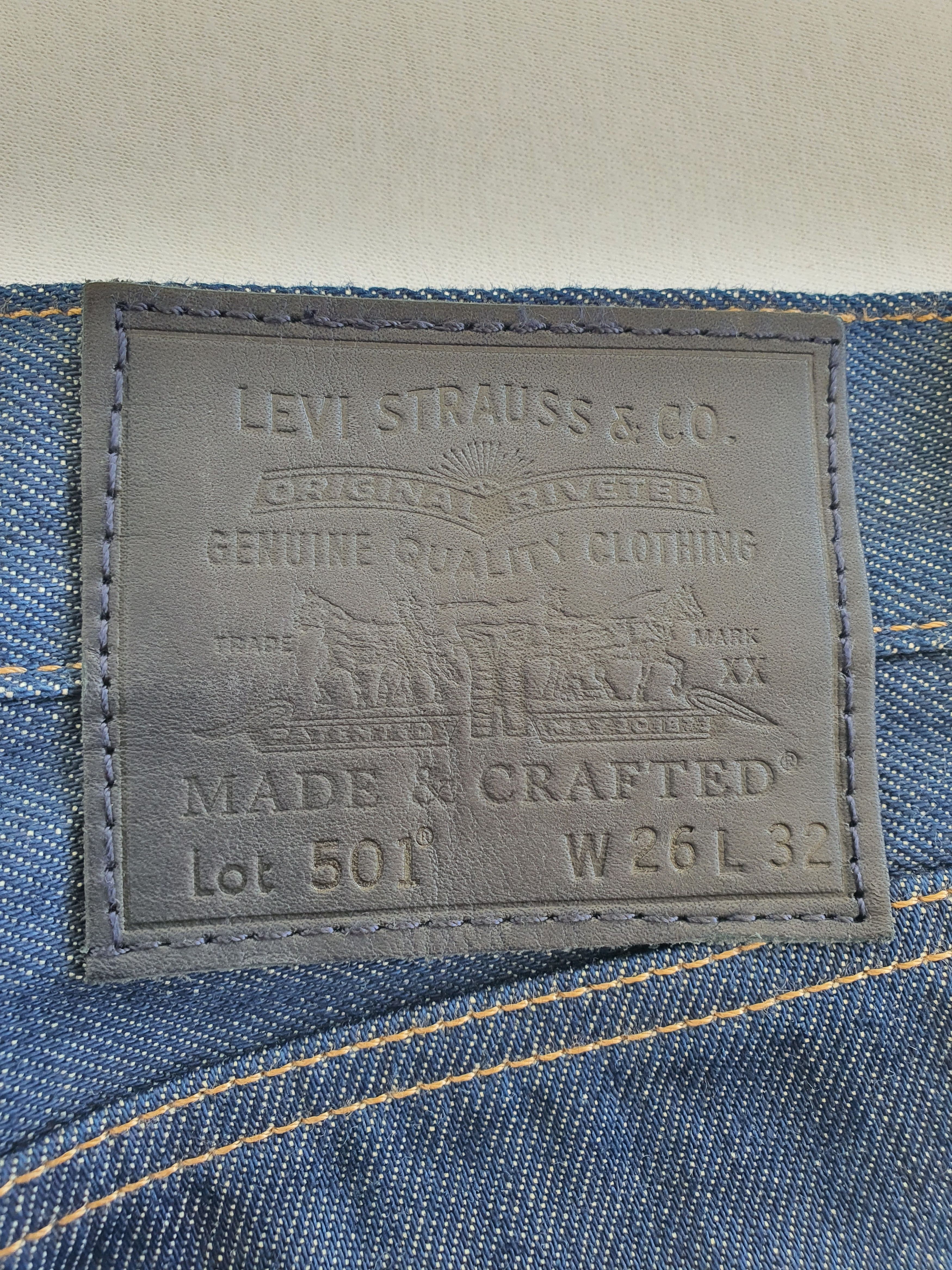 Levi's Made & Crafted ''80's 501 Denim Jeans'' - Selvedge (A2231-0000) - W26 L32 Size US 26 / EU 42 - 10 Thumbnail