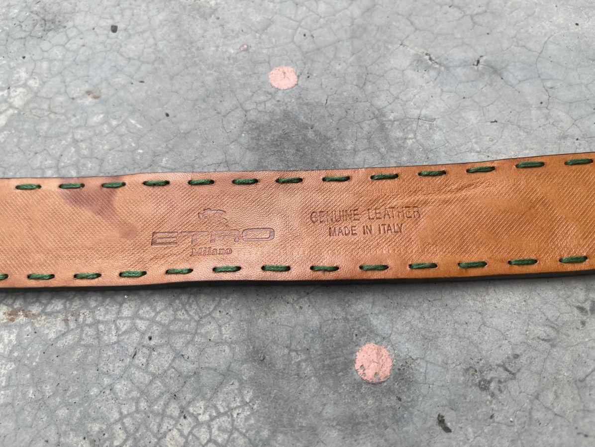 Etro Etro Leather Belt Western For Waist 36 Size 36 - 11 Thumbnail