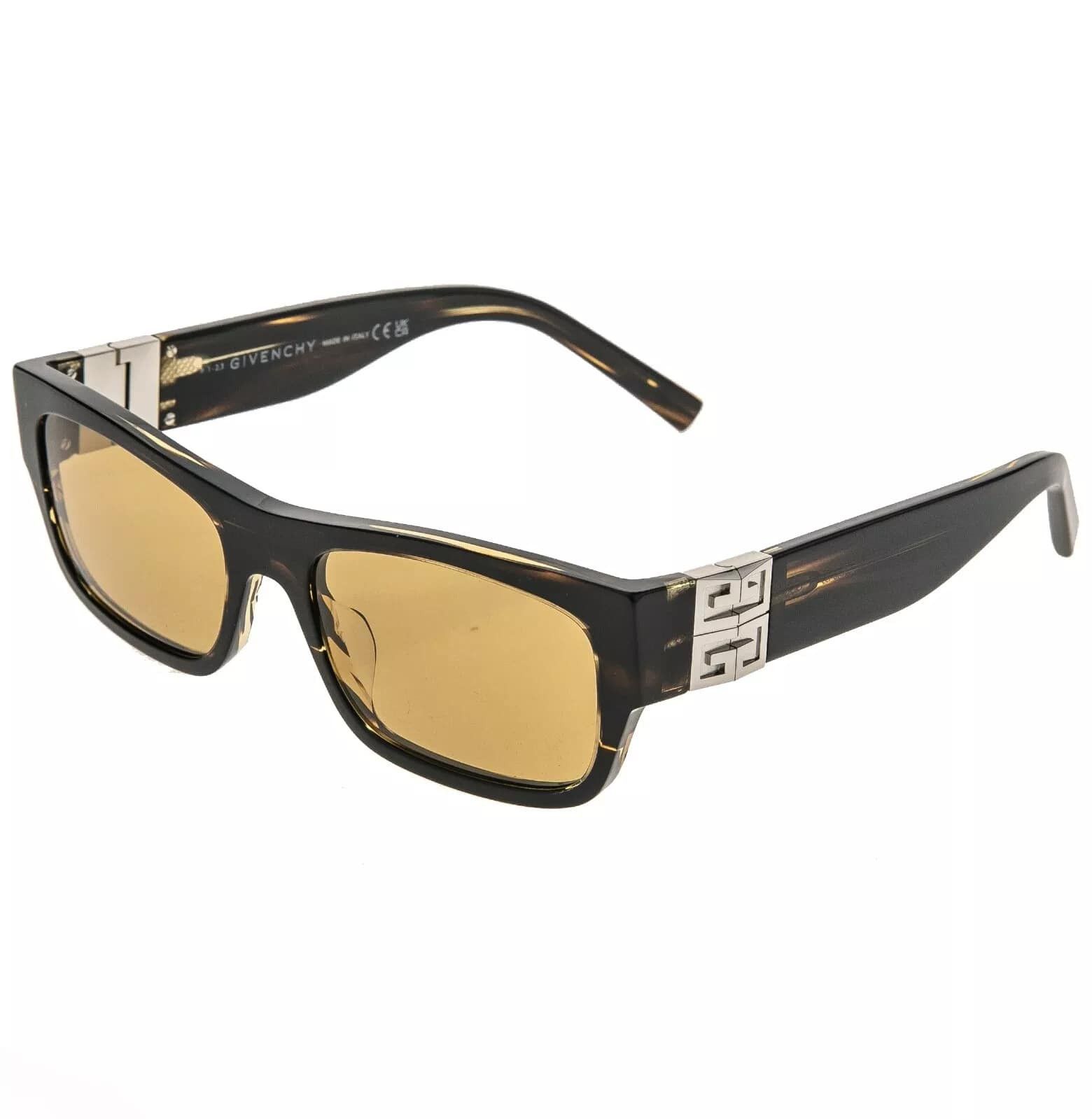 Givenchy GIVENCHY GV 4G Hinge 40057 Brown Yellow GV40057I Sunglasses Size ONE SIZE - 5 Thumbnail