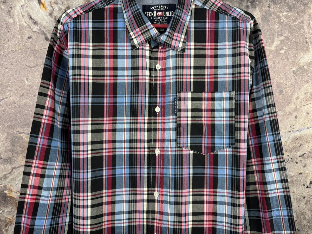 Ecko Unltd. Ecko Unltd. Plaid Button-Up Shirt Long Sleeve Casual Mens Size US L / EU 52-54 / 3 - 3 Thumbnail