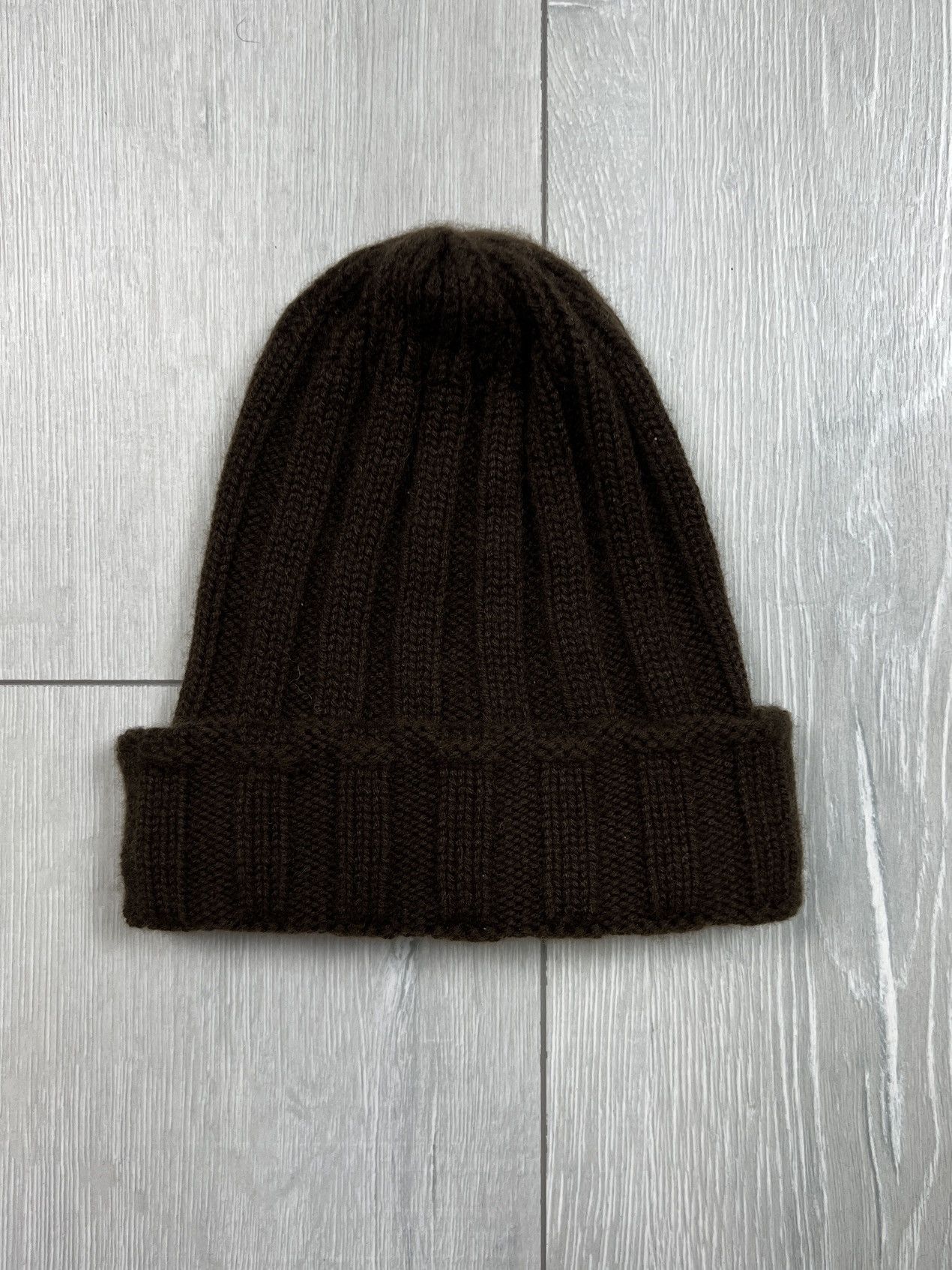 Colombo Colombo Cashmere Ribbed Knit Cap Hat (Y0087) Size ONE SIZE - 1 Thumbnail