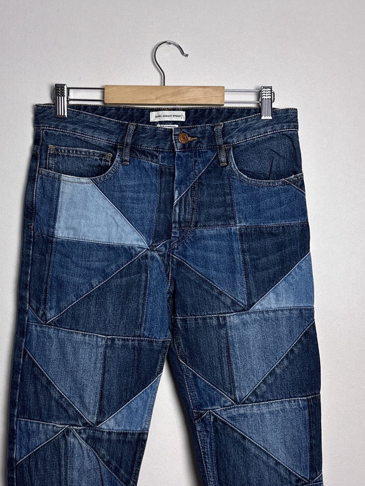 Isabel Marant Etoile Isabel Marant Etoile Dillon Denim Jeans Patchwork Size 36 Size 25" / US 0 / IT 36 - 3 Thumbnail