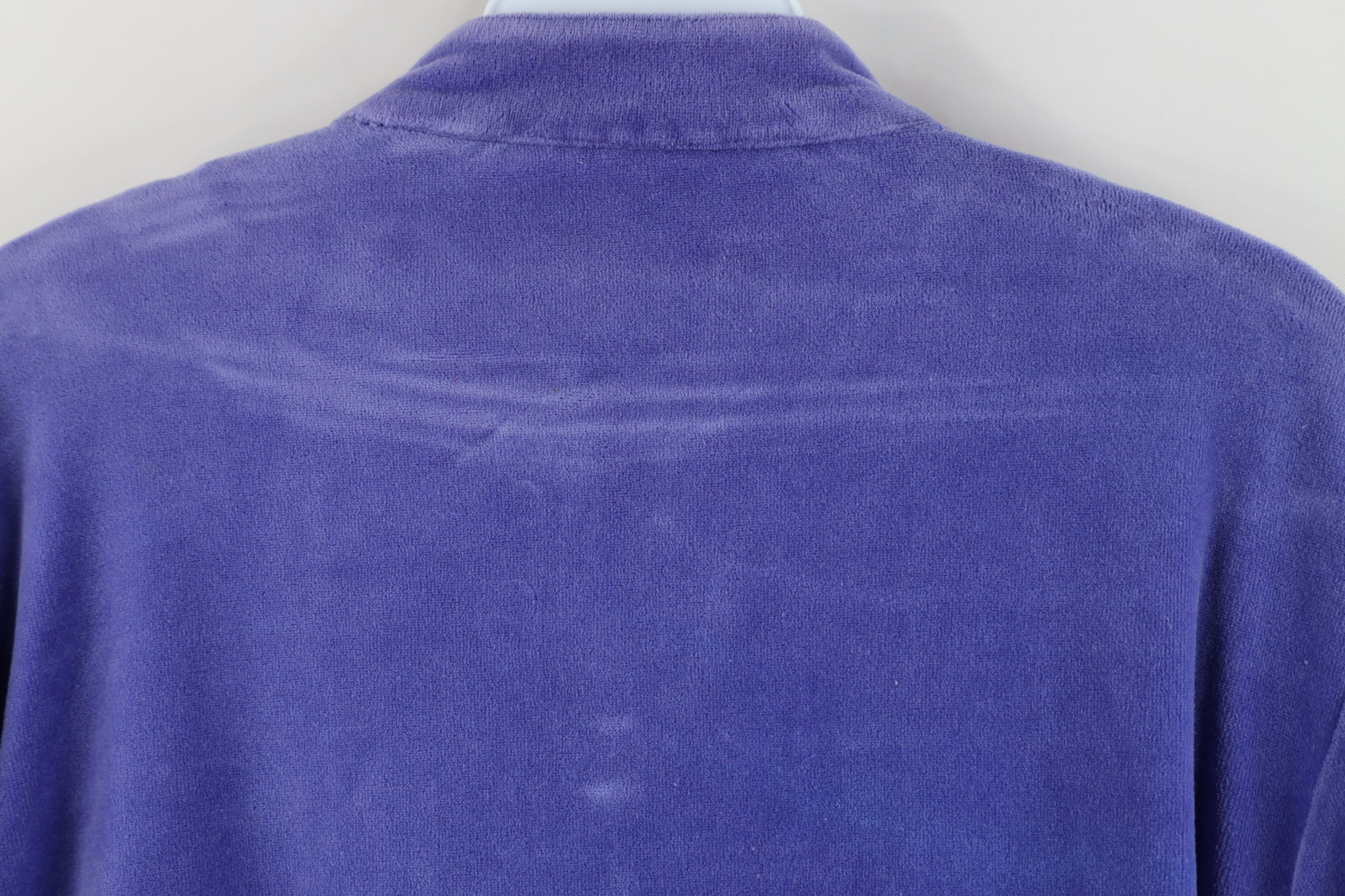 Vintage Vintage 90s Streetwear Velour Cafe Racer Bomber Jacket Size L / US 10 / IT 46 - 10 Thumbnail