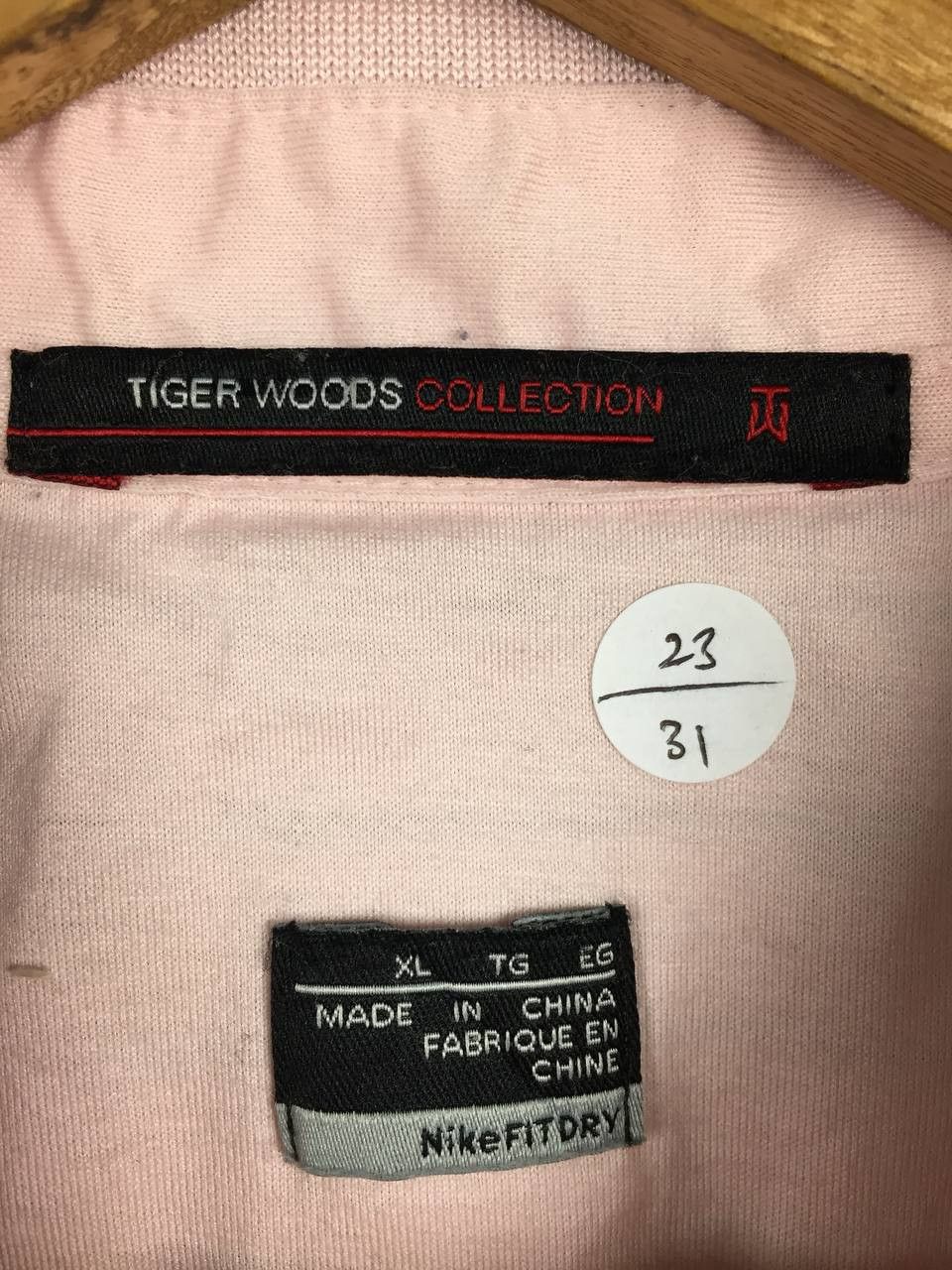 Nike × Tiger Woods Vtg Nike Tiger Woods Collection Striped Golf FITDRY Polo Tee Size US XL / EU 56 / 4 - 7 Thumbnail