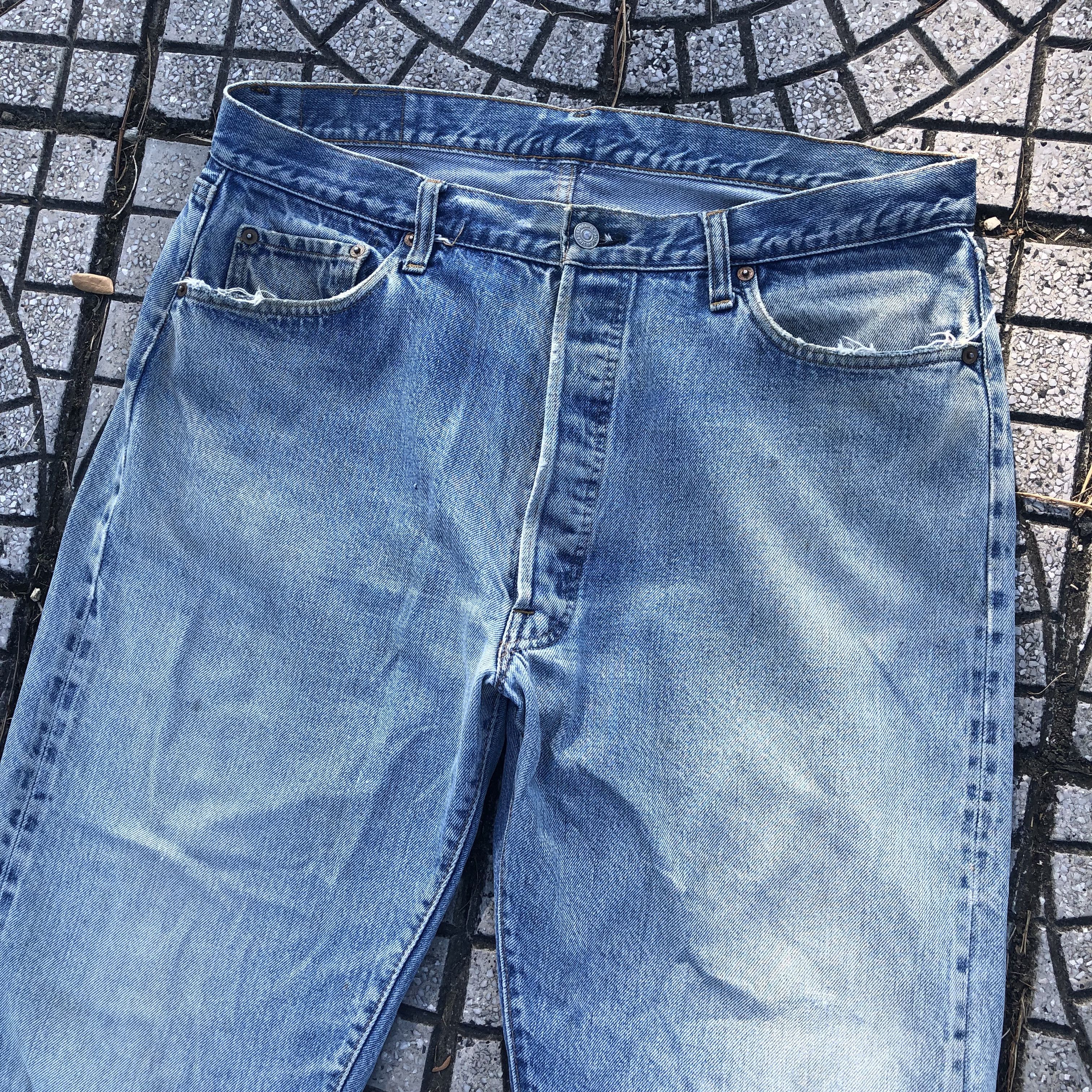Levi's Vtg 70s LEVl 'S 501 red tab selvedge button fly stap 6 Size US 40 / EU 56 - 4 Thumbnail