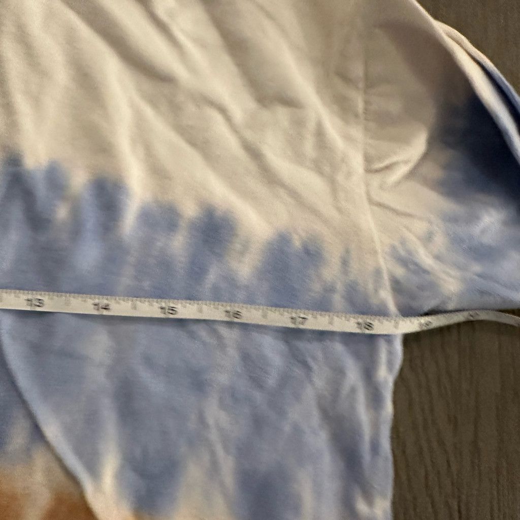 Madewell Cream Brown Blue Tie-Dye Newville Tee Size S / US 4 / IT 40 - 8 Thumbnail