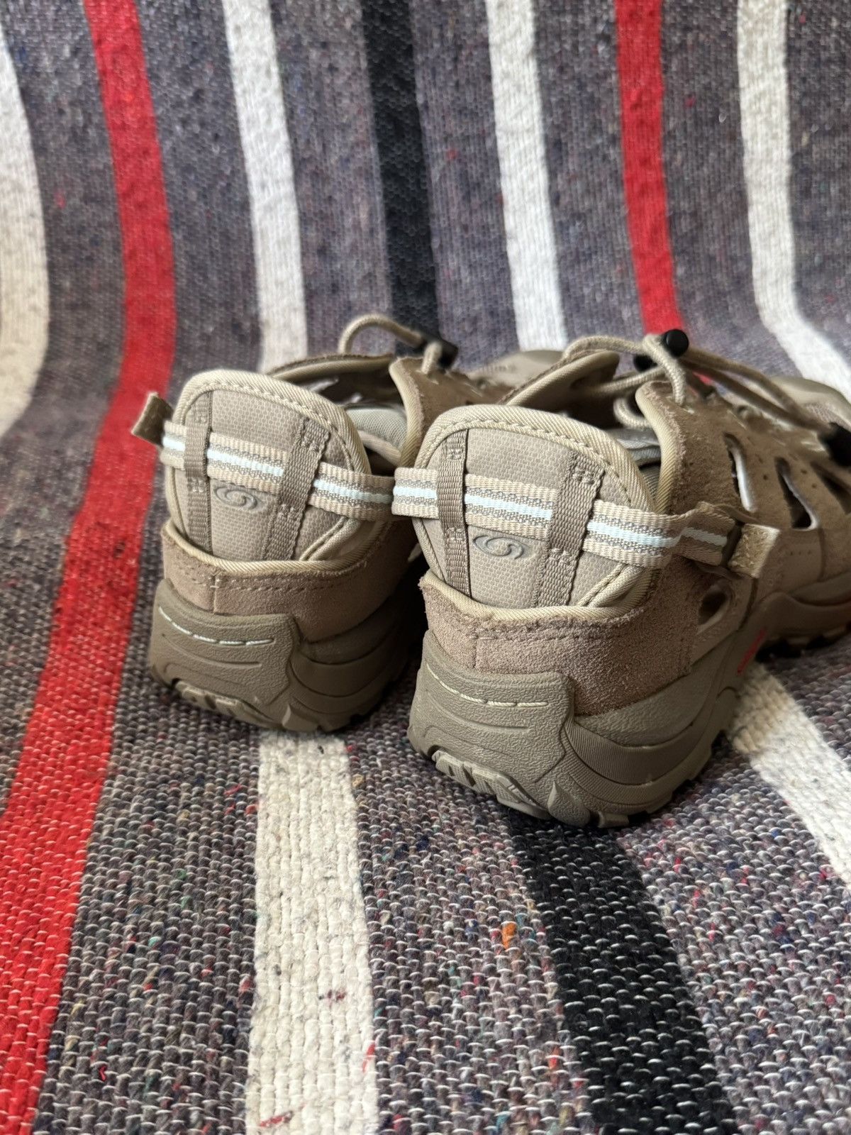 Salomon Vintage Salomon Women’s Brown Suede Leather Contagrip Shoes Size US 7 / IT 37 - 9 Thumbnail
