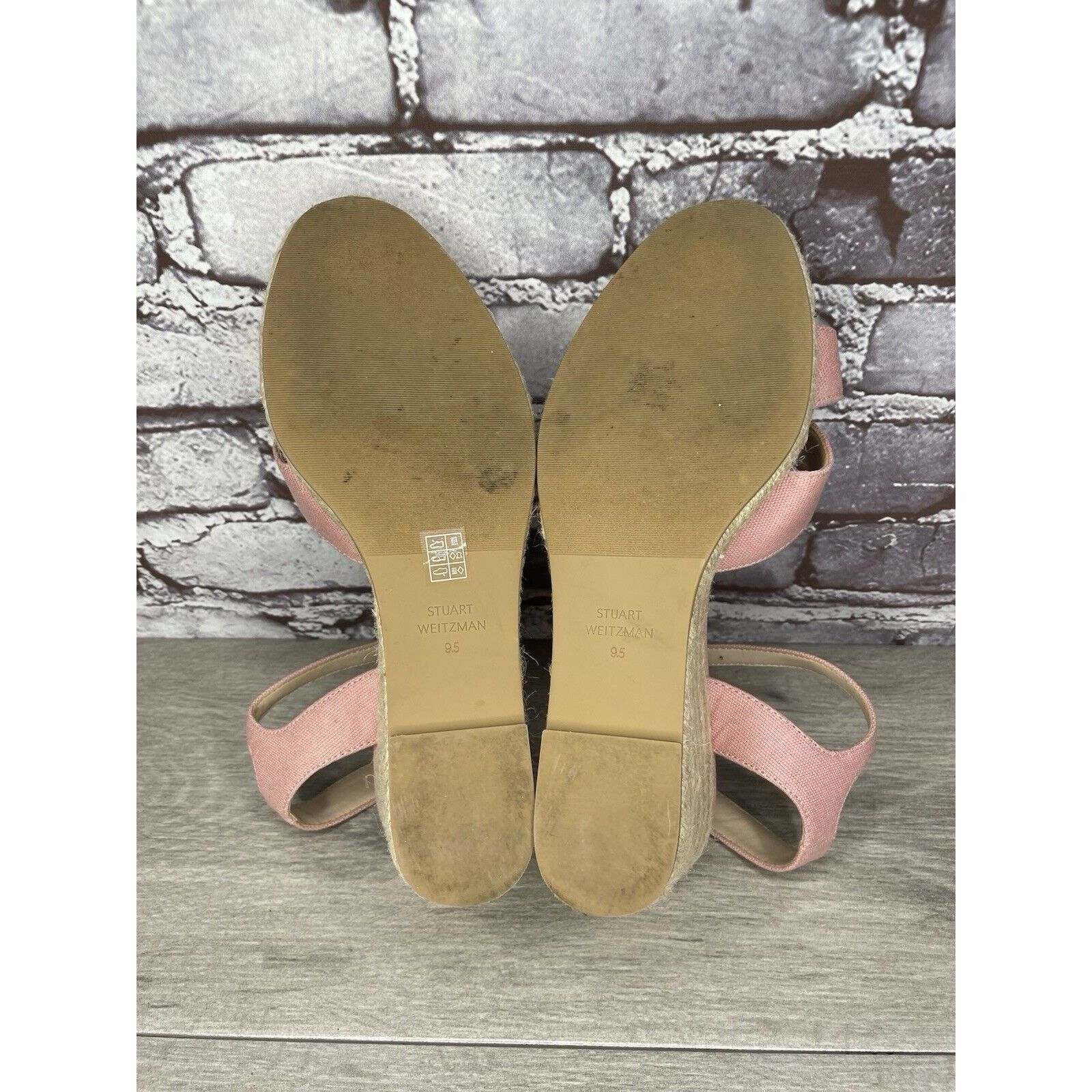 Stuart Weitzman STUART WEITZMAN Mirela II Pink Canvas Espadrille Wedge Sanda Size US 9.5 / IT 39.5 - 9 Thumbnail