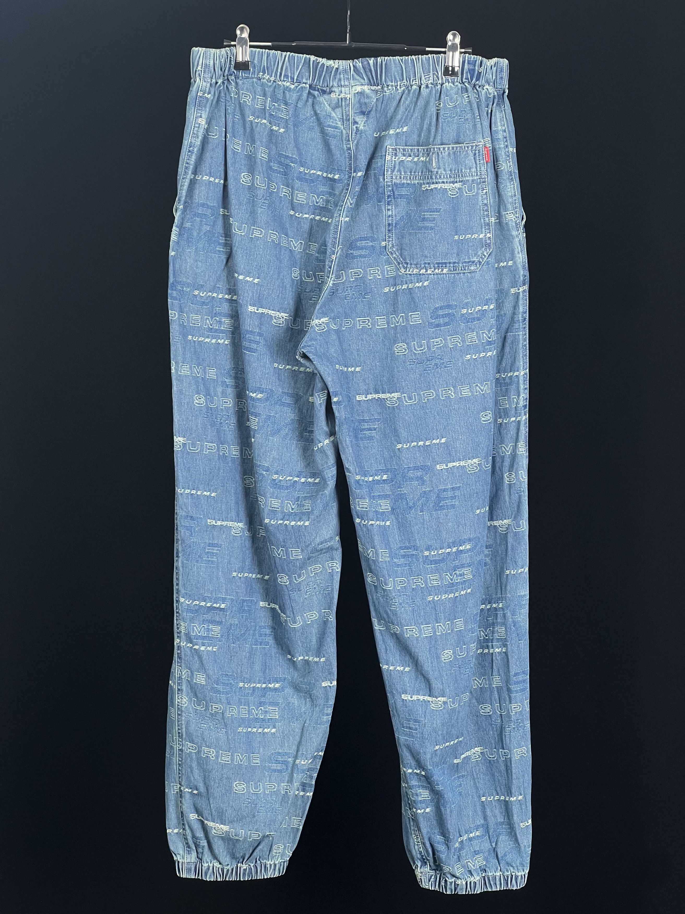 Supreme DIMENSIONS LOGO DENIM SKATE PANT Size US 30 / EU 46 - 4 Thumbnail
