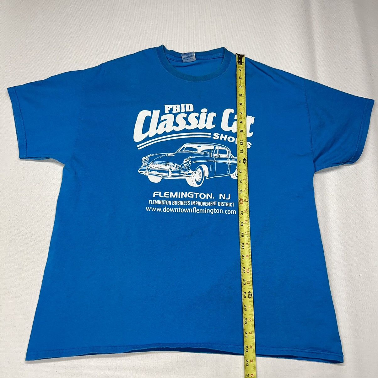Gildan × Vintage Car Tee Shirt Blue Hot Rod Classic Show NJ Custom Auto Y2K Size US XL / EU 56 / 4 - 14 Thumbnail
