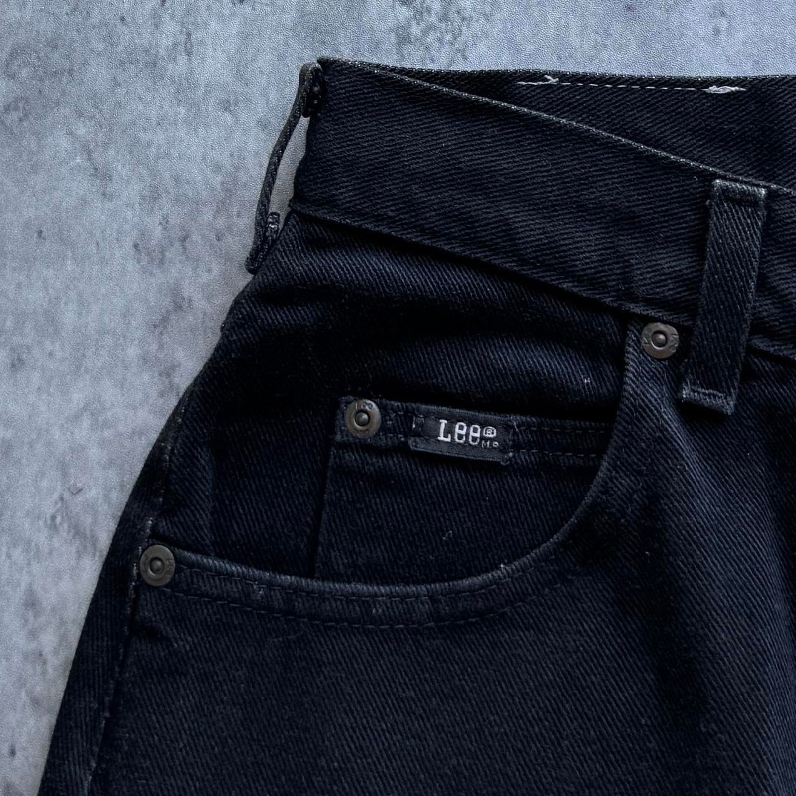 Lee × Vintage Vintage Y2K Lee Black Grunge Opium Essential Denim Jeans Size US 32 / EU 48 - 3 Thumbnail