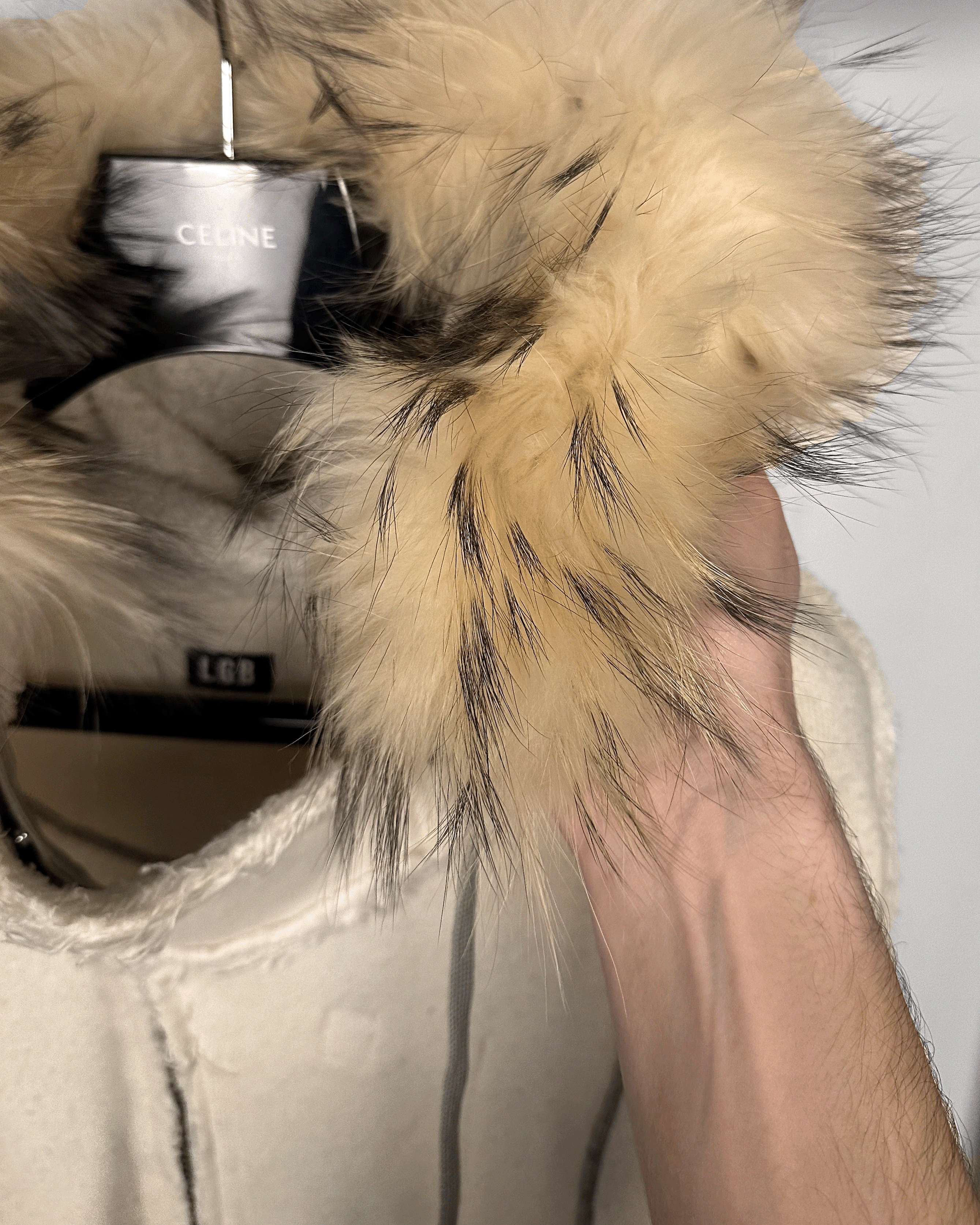 Le Grande Bleu (L.G.B.) L.G.B Le Grand Bleu Fur Parka Cream Zip Hoodie Size US M / EU 48-50 / 2 - 4 Thumbnail
