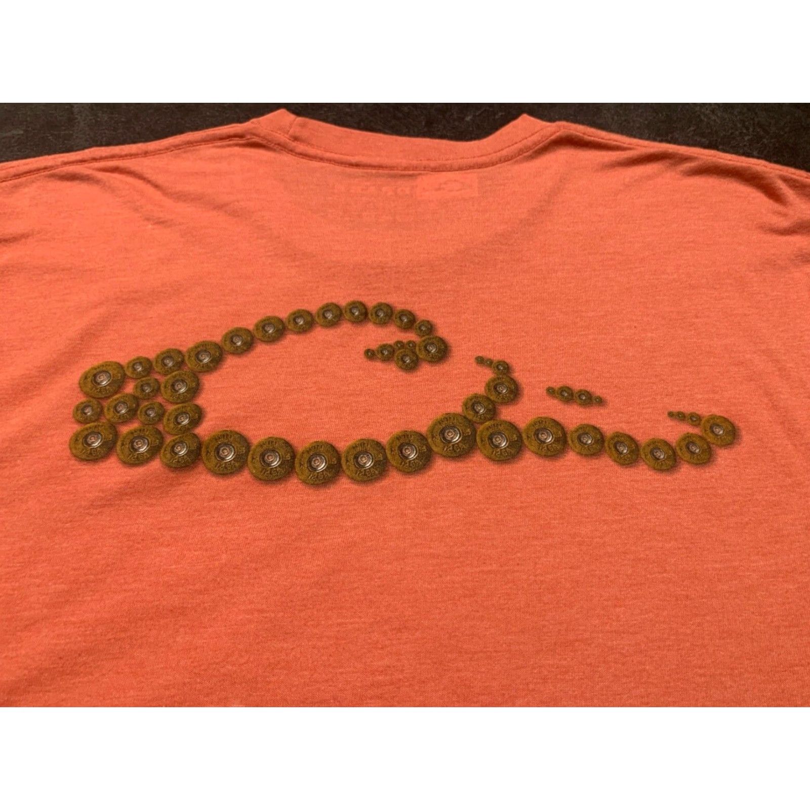 Vintage Drake Men T-Shirt Peach Large Short Sleeve Logo Crew Neck Cotton Regular Fit Size US L / EU 52-54 / 3 - 7 Thumbnail