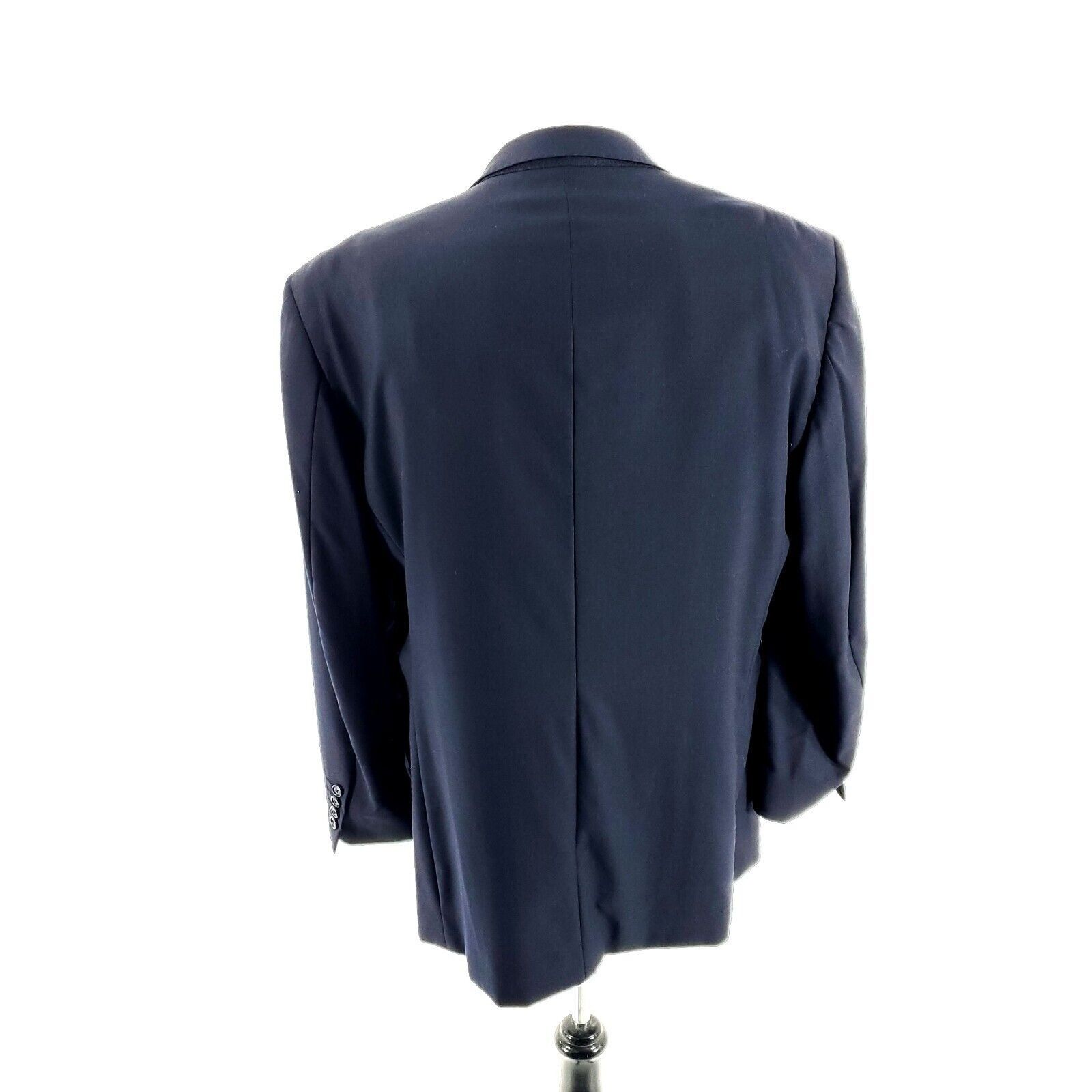 Pronto Uomo Pronto Uomo Couture Super 120s Wool 3 Button Blazer 42R Blue Size 42R - 5 Thumbnail
