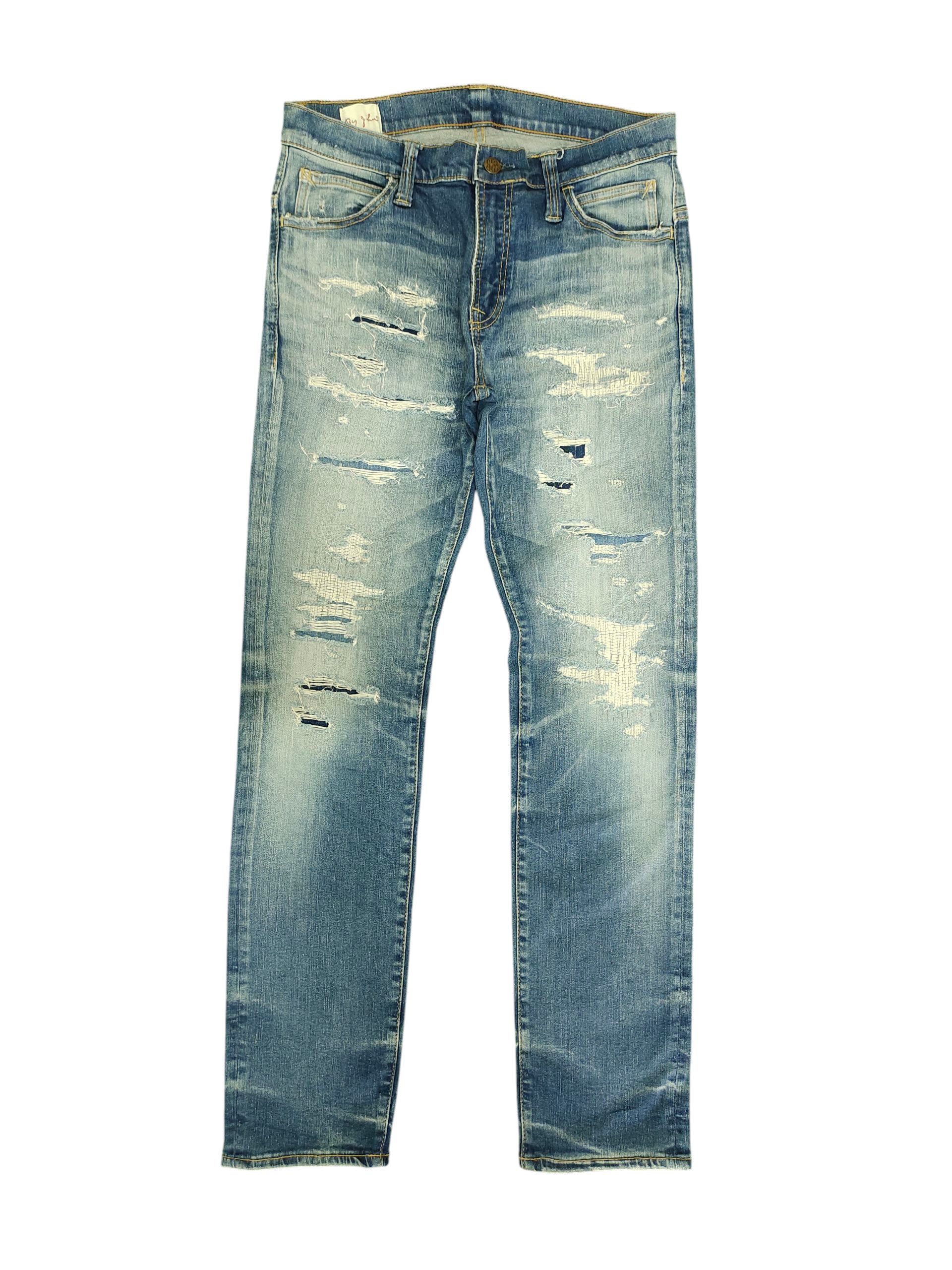 Comme des Garcons × Undercover Vintage Big John Japan Sashiko Distress Denim Jeans Size US 30 / EU 46 - 1 Thumbnail