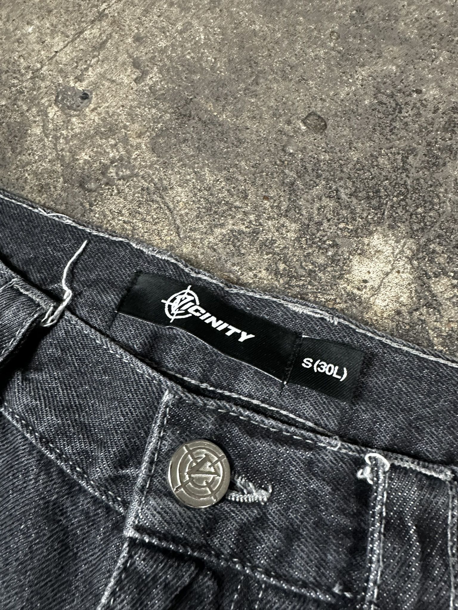 Other Vicinity Stonewashed Oversized Denim Pants Size US 30 / EU 46 - 6 Thumbnail