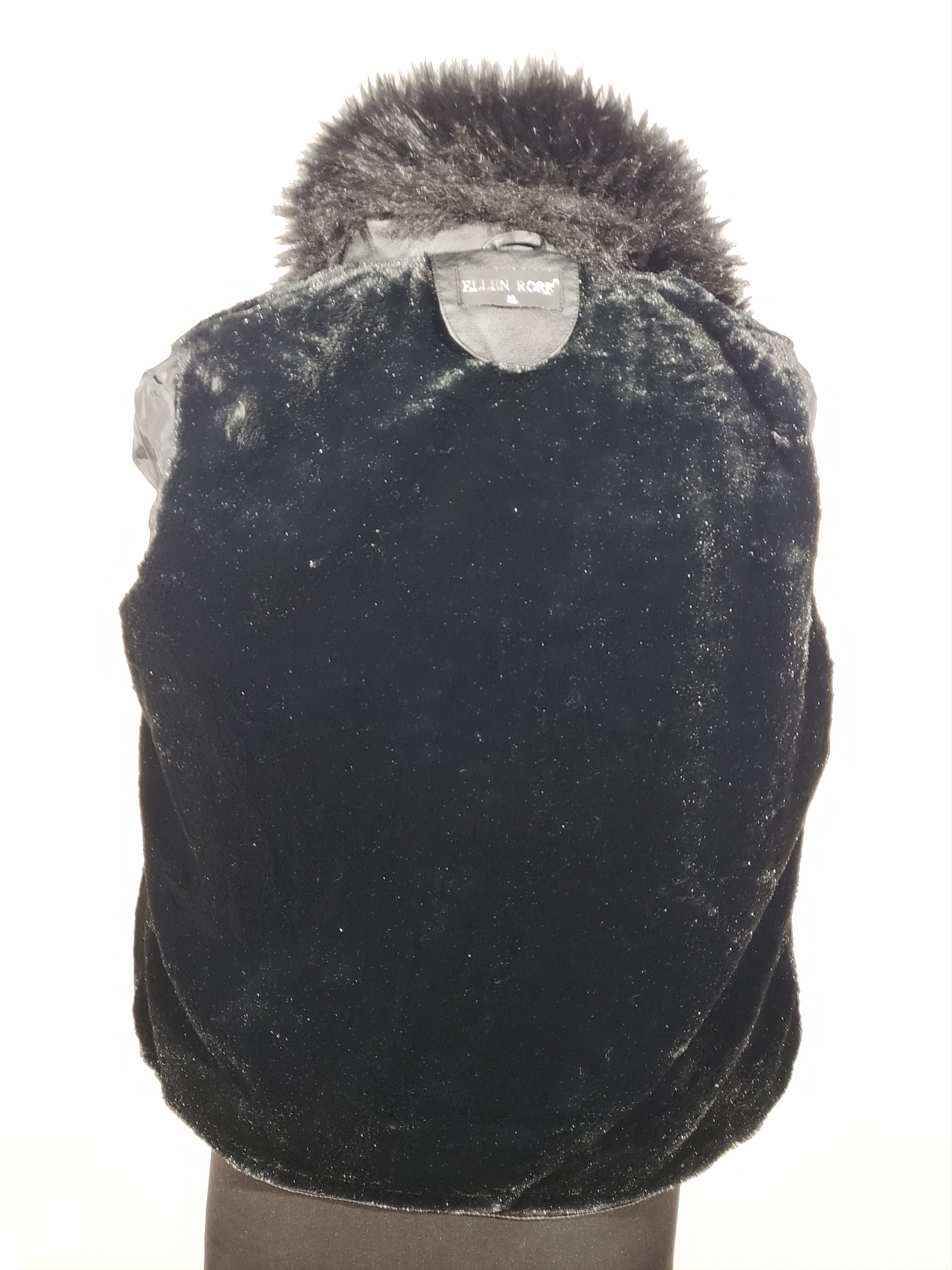 Other Stylish women's black faux leather jacket. Size L / US 10 / IT 46 - 7 Thumbnail