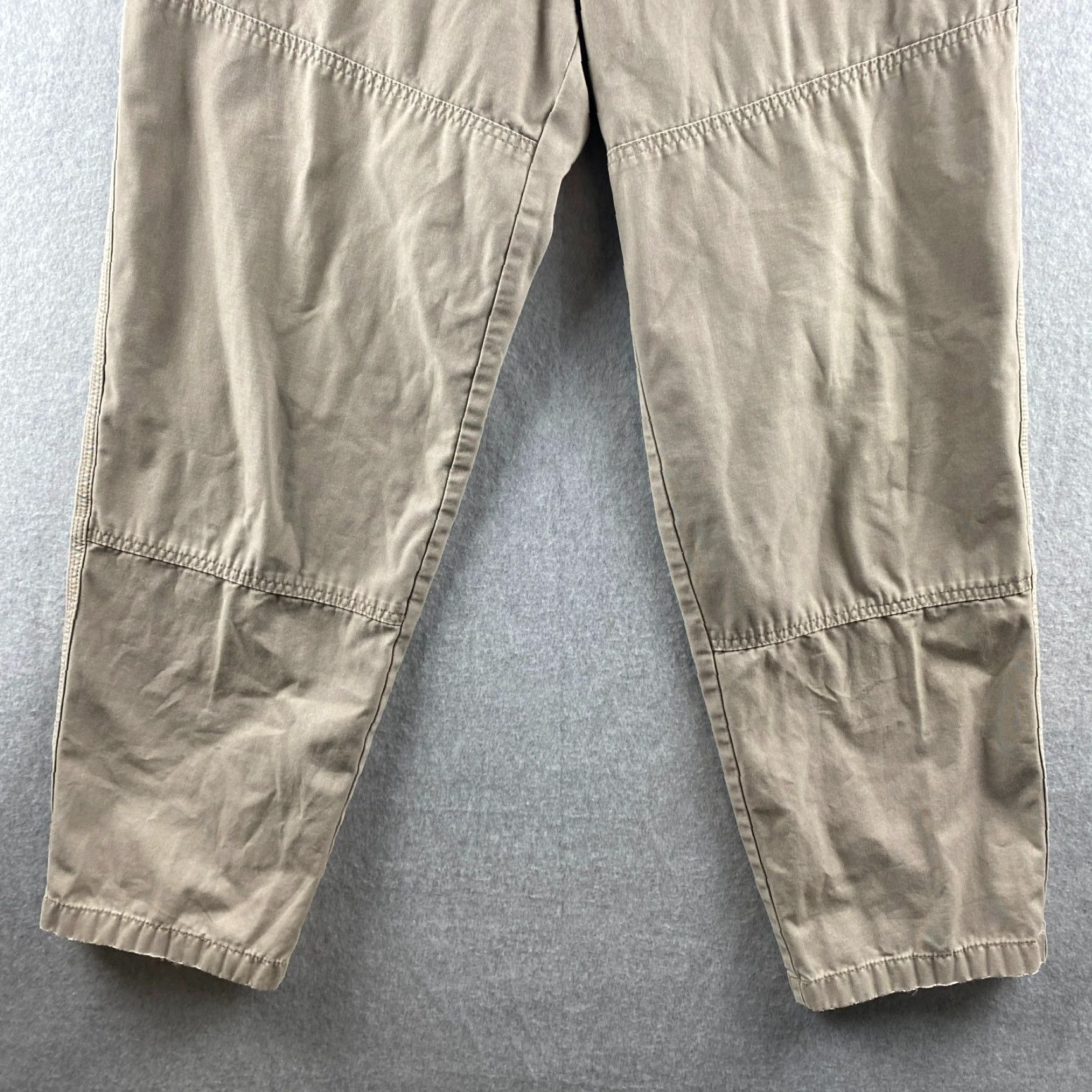 Vintage L.L. Bean Pants Mens 36 Khakis Beige Outdoor Hiking Camping Flap-Button Pockets Size US 36 / EU 52 - 3 Thumbnail