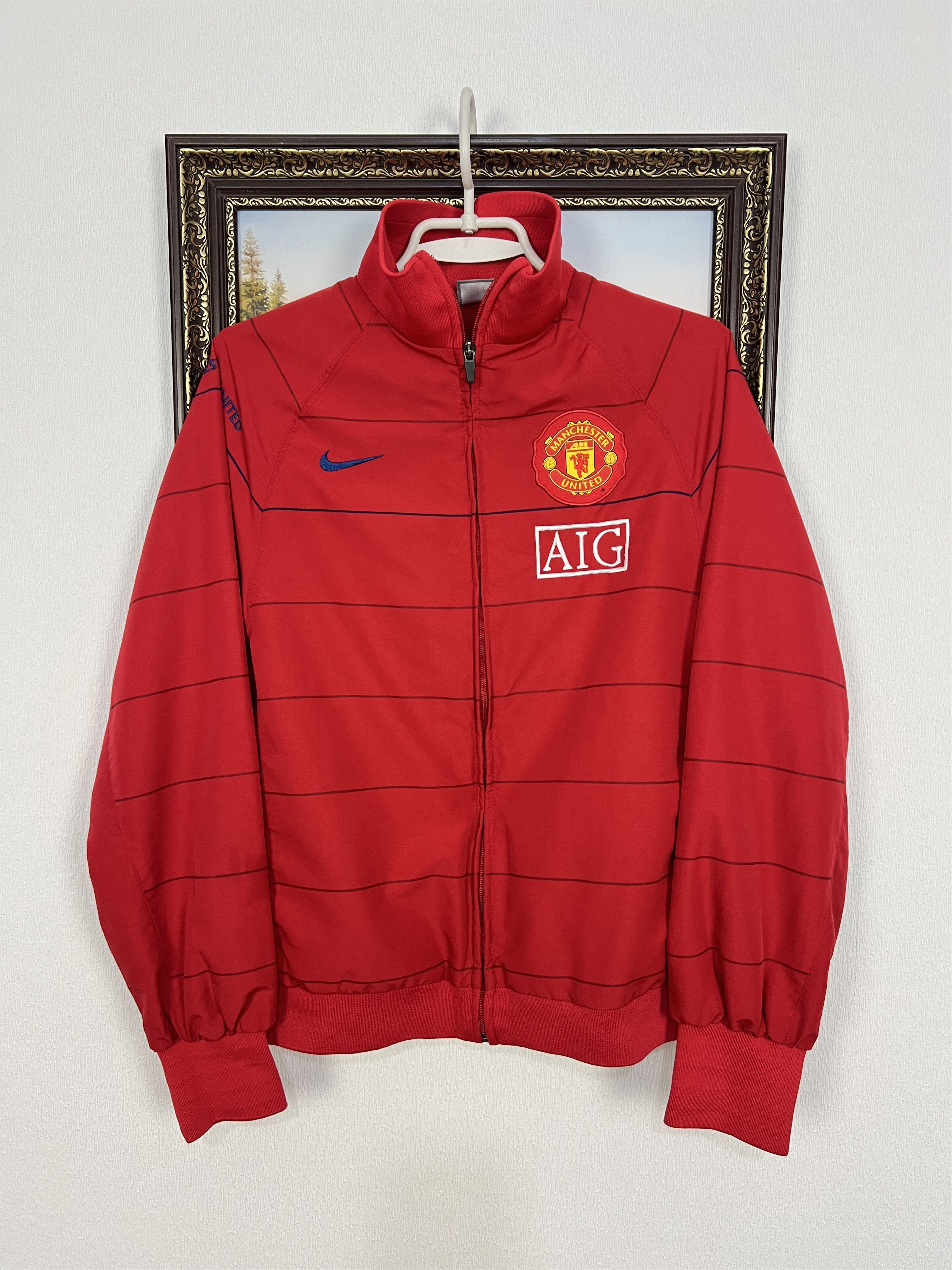 Nike Vintage Nike Manchester United Football Jacket Soccer Size US S / EU 44-46 / 1 - 1 Thumbnail