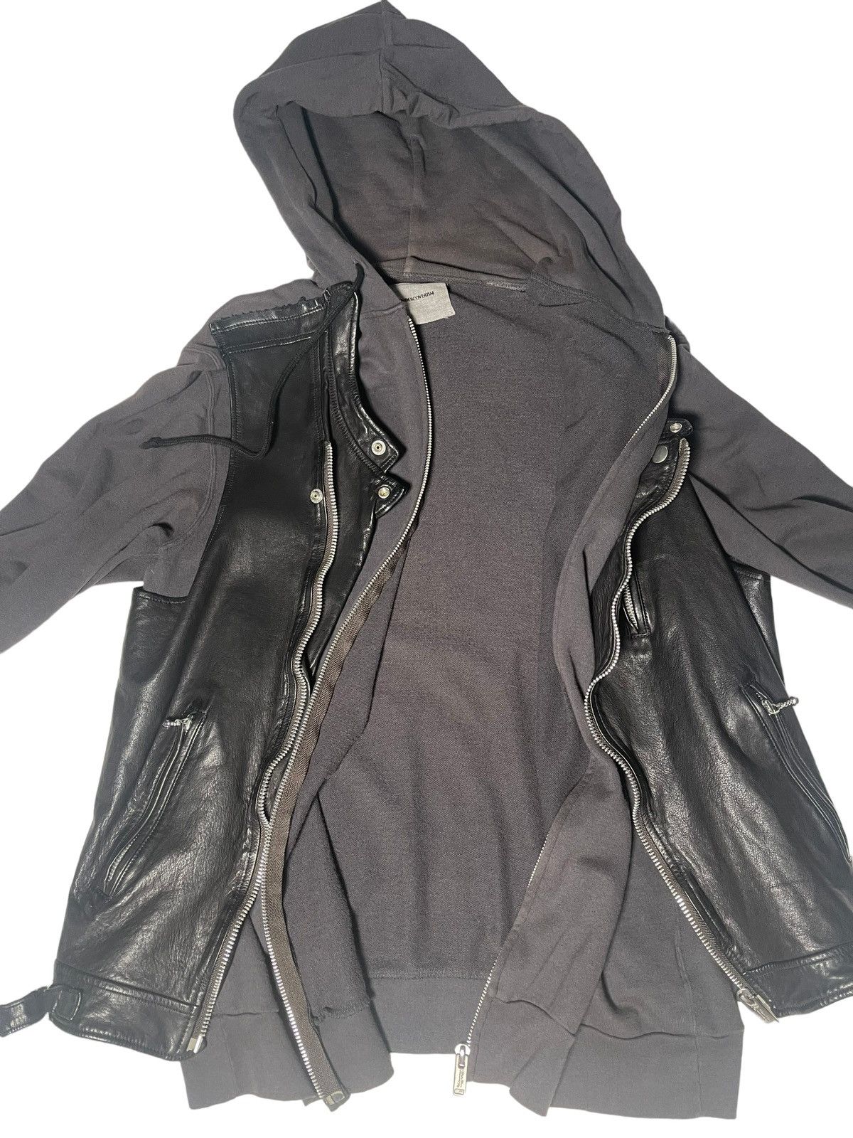 Jun Takahashi Undercover ss12 leather zip up jacket Size US M / EU 48-50 / 2 - 6 Thumbnail