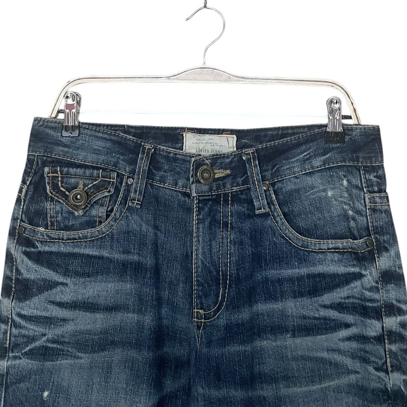 If Six Was Nine × Japanese Brand × Vintage Vintage Japanese Brand Lolita Flared Jeans 2000s Size US 30 / EU 46 - 7 Thumbnail