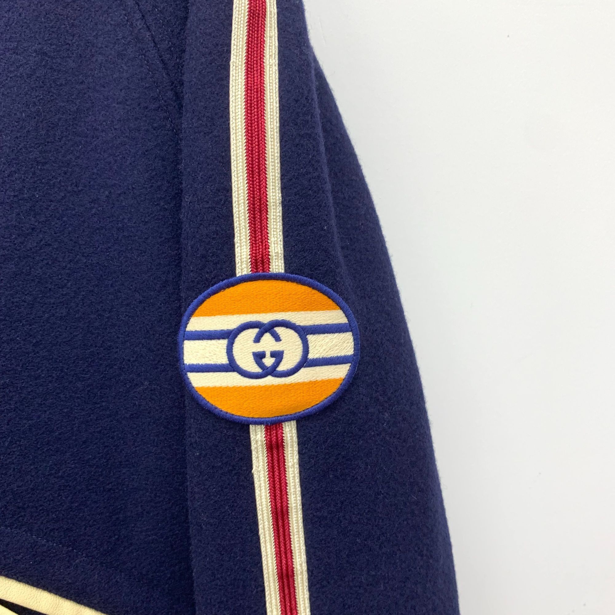 Gucci Disney X Gucci Deep Blue Wool Striped Single-Breasted Volley Size XL / US 12-14 / IT 48-50 - 4 Thumbnail