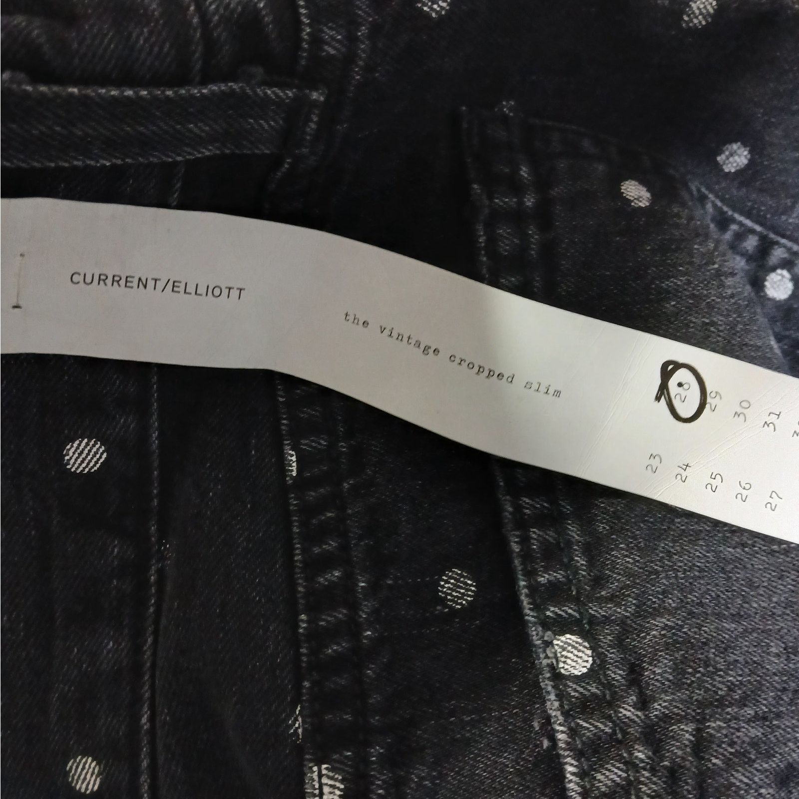 Current/Elliot Current/Elliott The Vintage Crop Slim Denim Jeans Women 28 Size 28" / US 6 / IT 42 - 10 Thumbnail