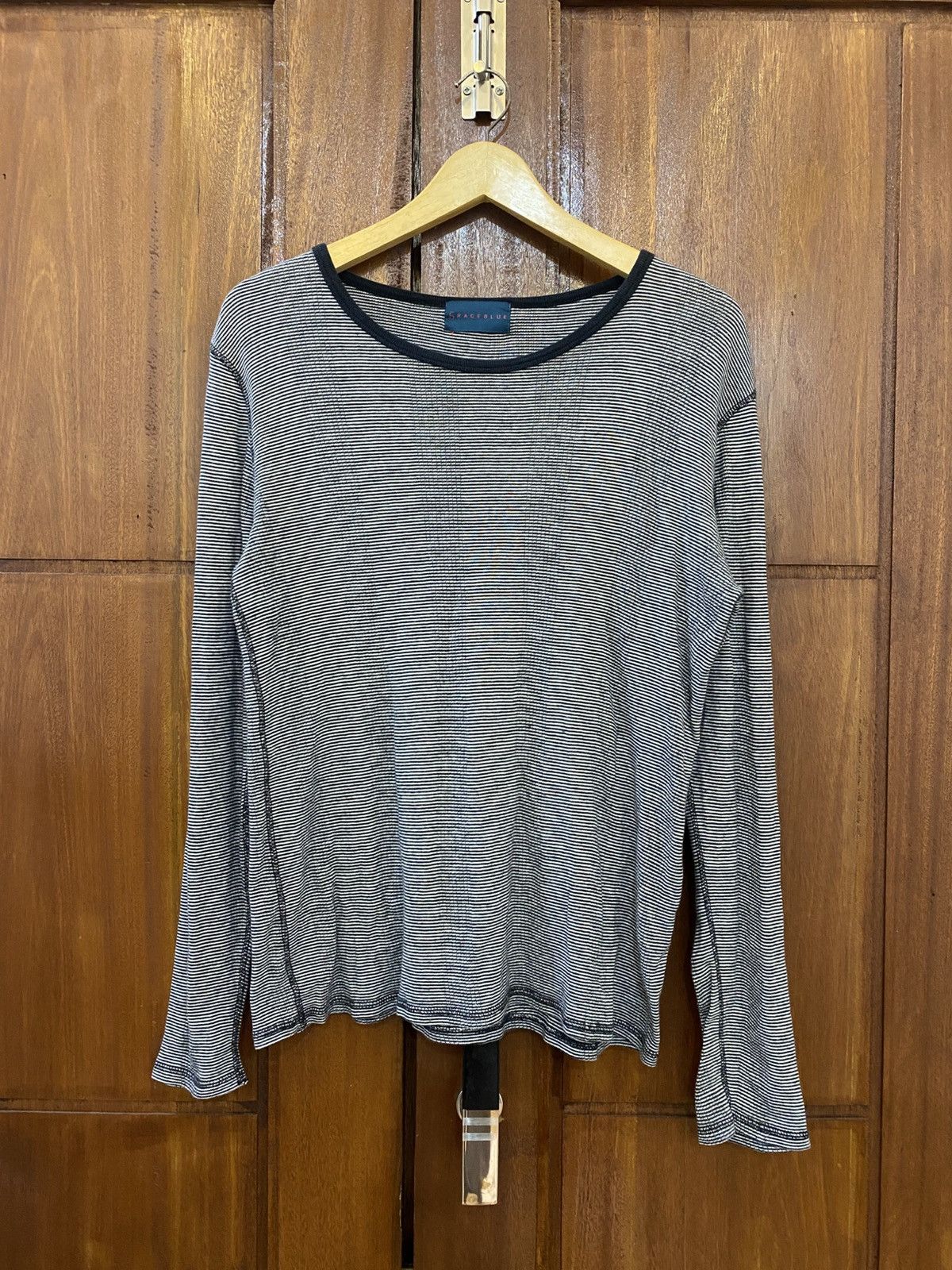 Yasuyuki Ishii Japanese Grageblue Striped Archived Kmrii Fuga Ncfm Size US L / EU 52-54 / 3 - 1 Thumbnail