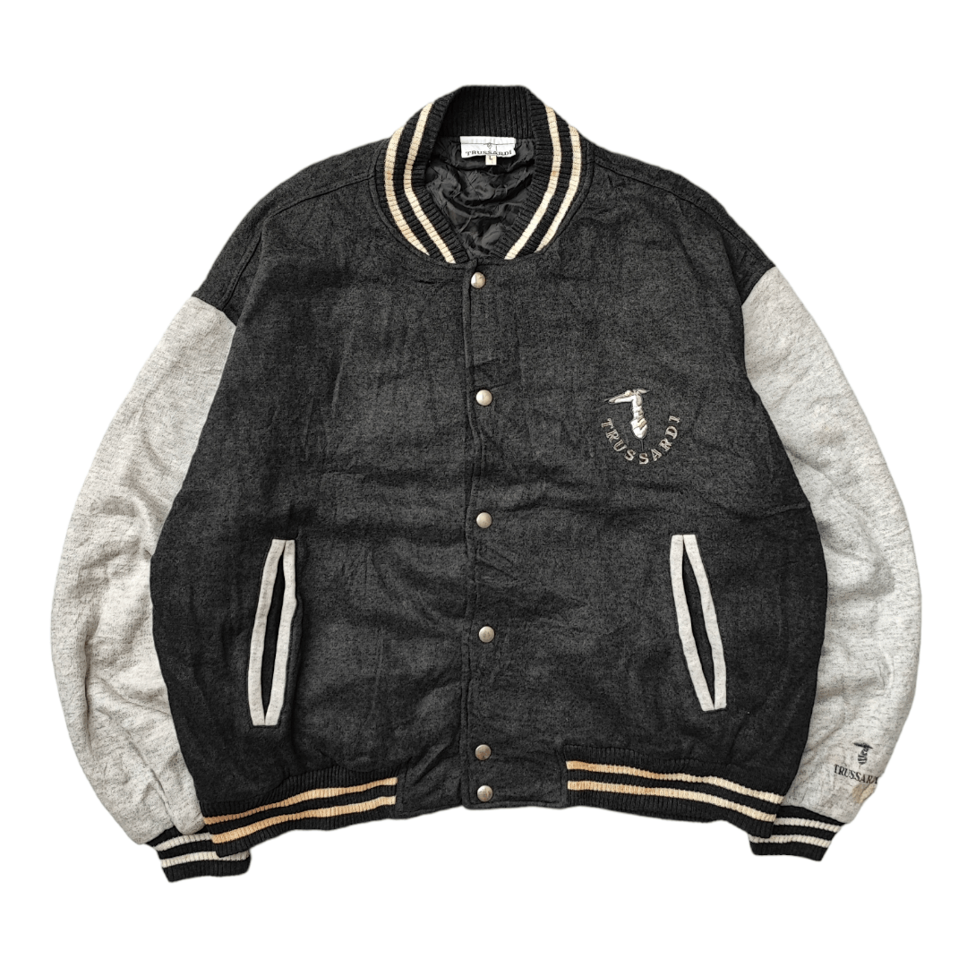 Trussardi Vintage Trussardi Big Logo Varsity Jacket Size US L / EU 52-54 / 3 - 4 Thumbnail