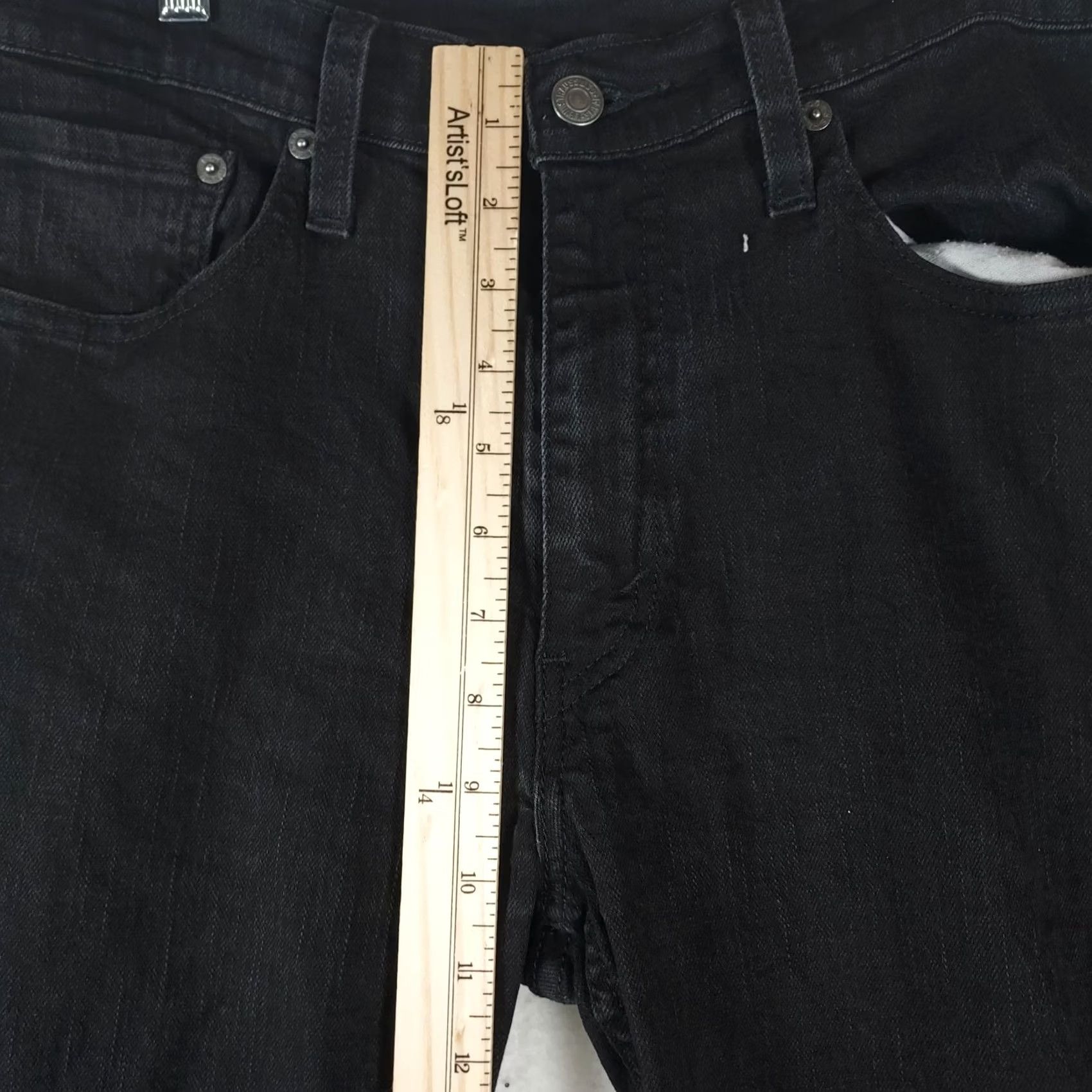 Levi's Levi’s 514 Straight Leg Jeans Black Wash Denim 30in Inseam Regular 34 Waist Men Size US 34 / EU 50 - 7 Thumbnail