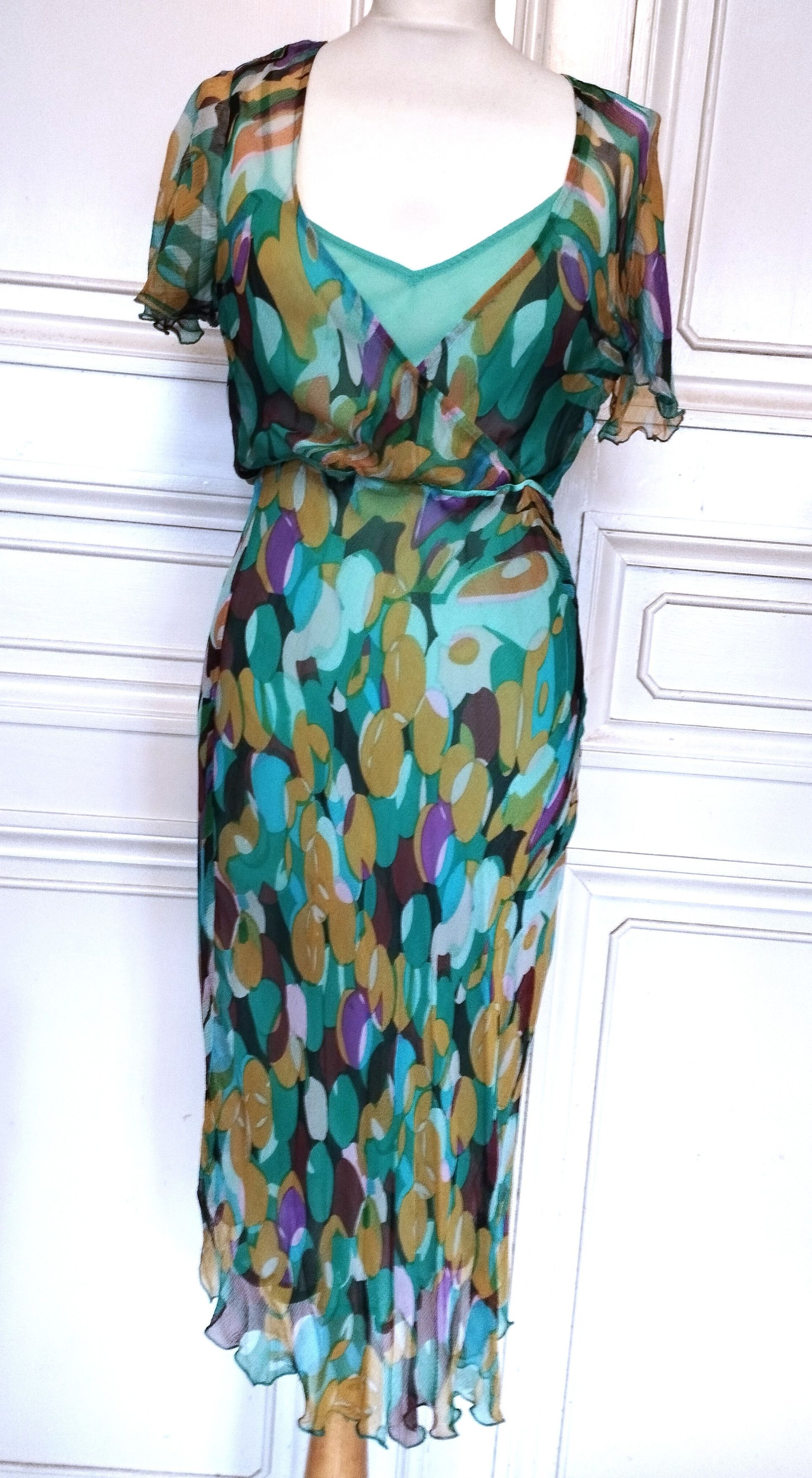 Antik Batik Antik Batik Robe Double Voile de Soie TS/M Size S / US 4 / IT 40 - 1 Thumbnail