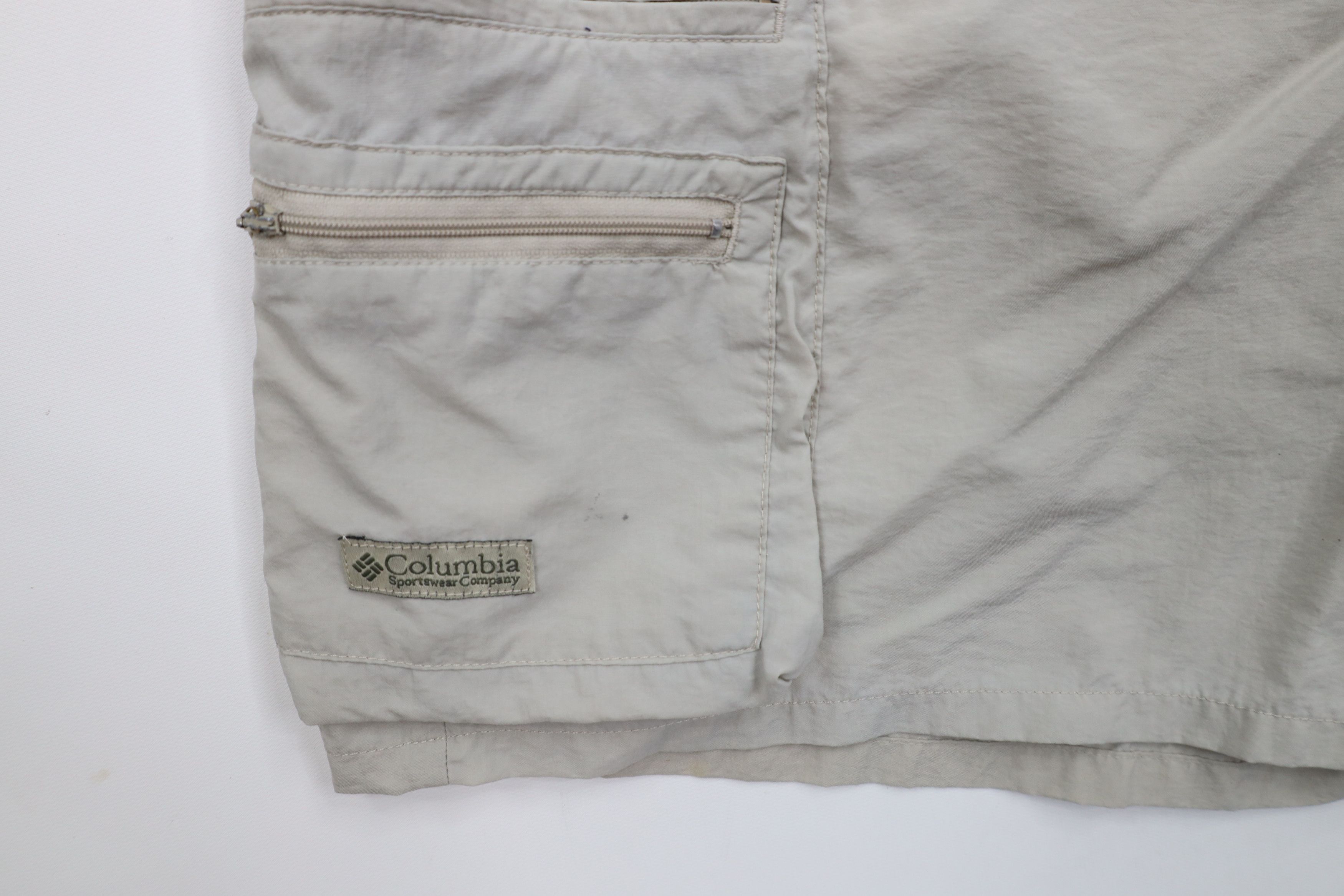 Columbia × Vintage Vintage 90s Columbia Belted Lined Above Knee Cargo Shorts Size US 34 / EU 50 - 5 Thumbnail