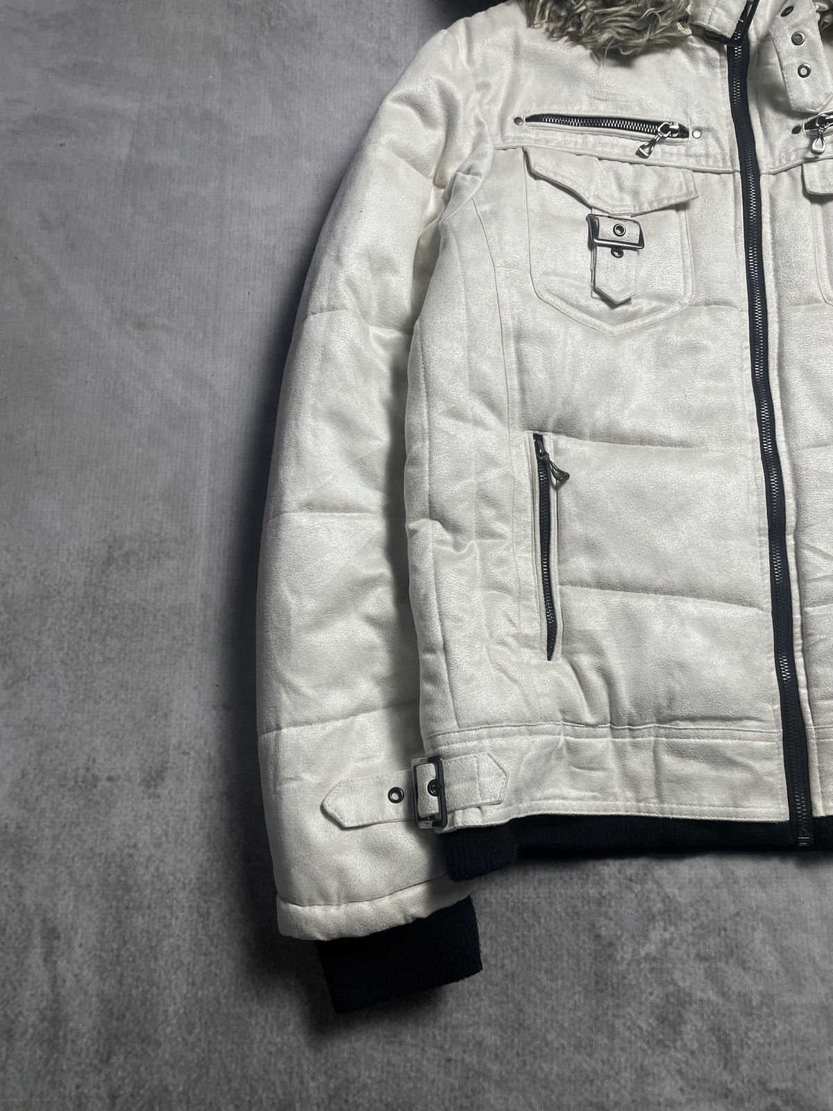 Japanese Brand 2000’s Roushatte - Vkei Style Puffer Fur Jacket Size US L / EU 52-54 / 3 - 3 Thumbnail