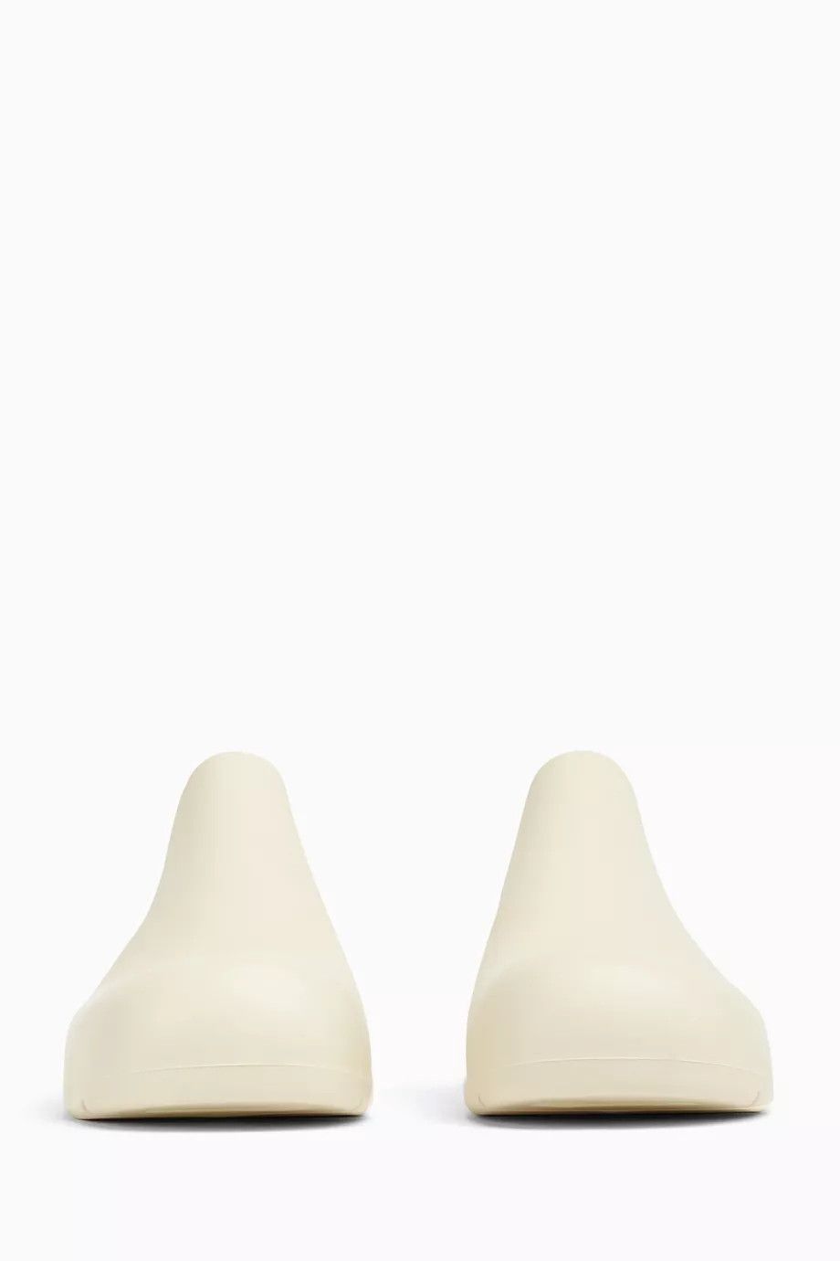 Bottega Veneta o1y0725 Rubber Mules in Ivory Size US 9 / IT 39 - 2 Thumbnail