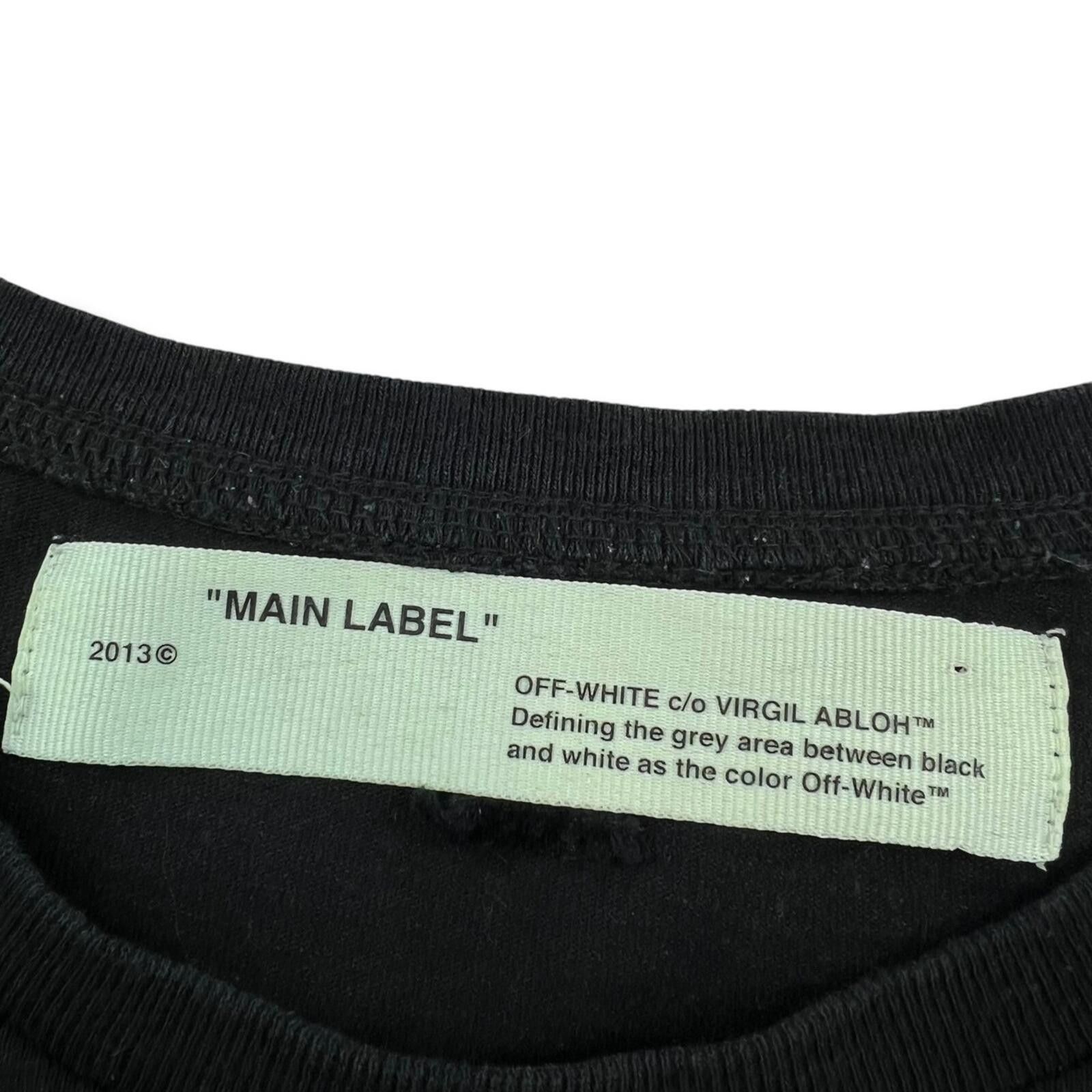 Off-White Off-White Mini Logo Black T Shirt Size US L / EU 52-54 / 3 - 3 Thumbnail