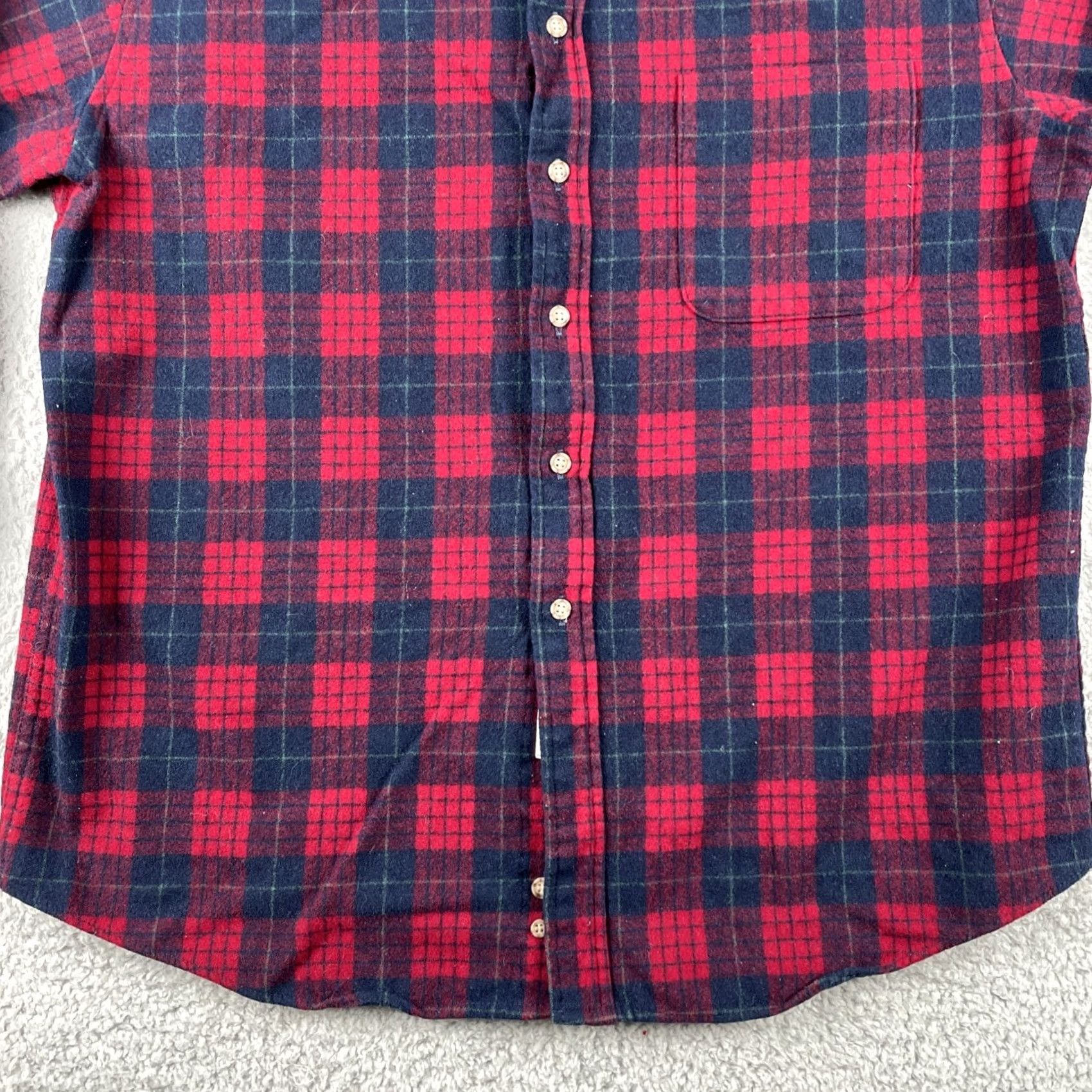 Pendleton VINTAGE Pendleton Men’s Large Reg Wool Flannel Button Up Shirt Made In USA EUC Size US L / EU 52-54 / 3 - 5 Thumbnail
