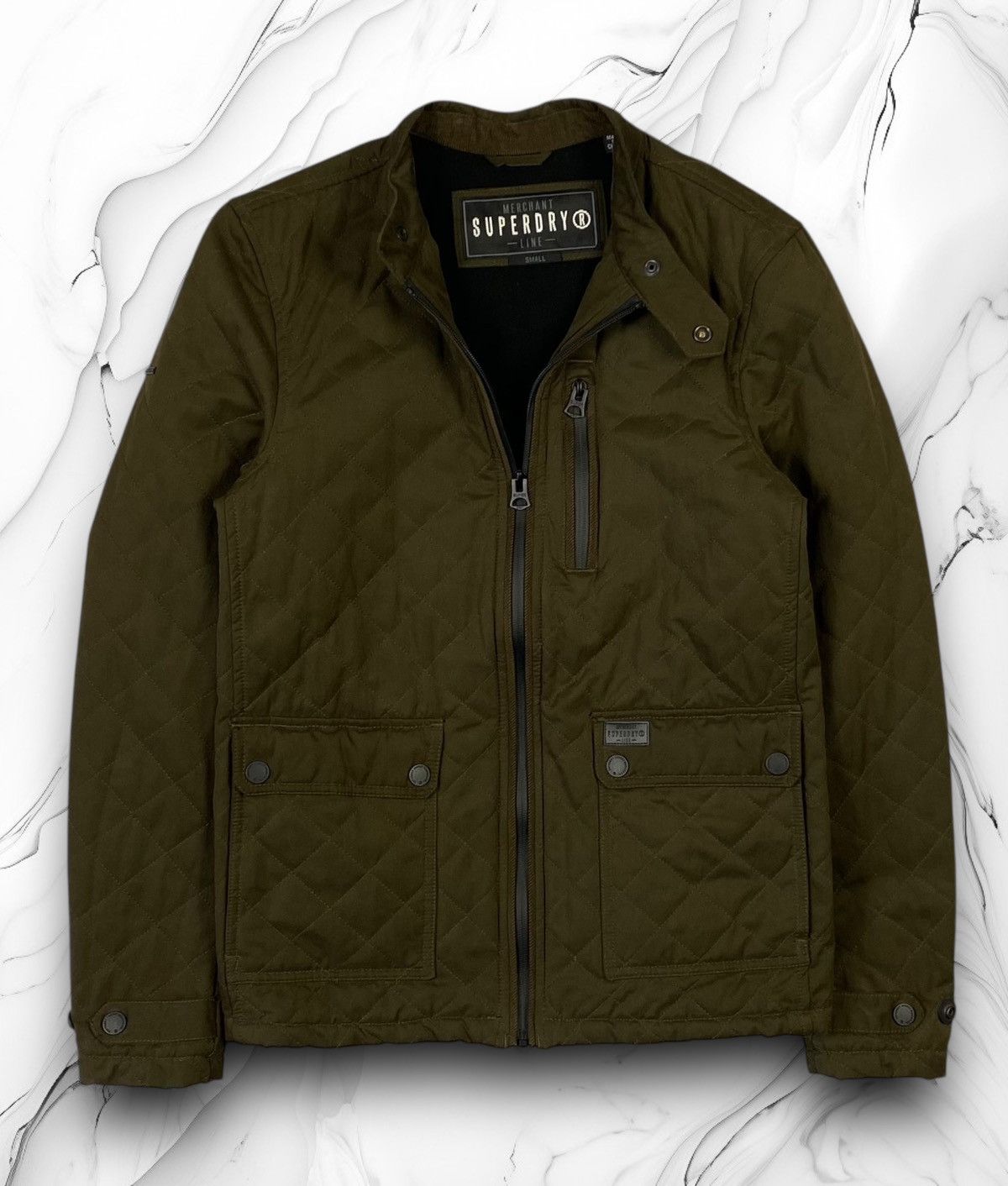 Supreme Supreme Leather Collar Utility Jacket Sage Green FW23