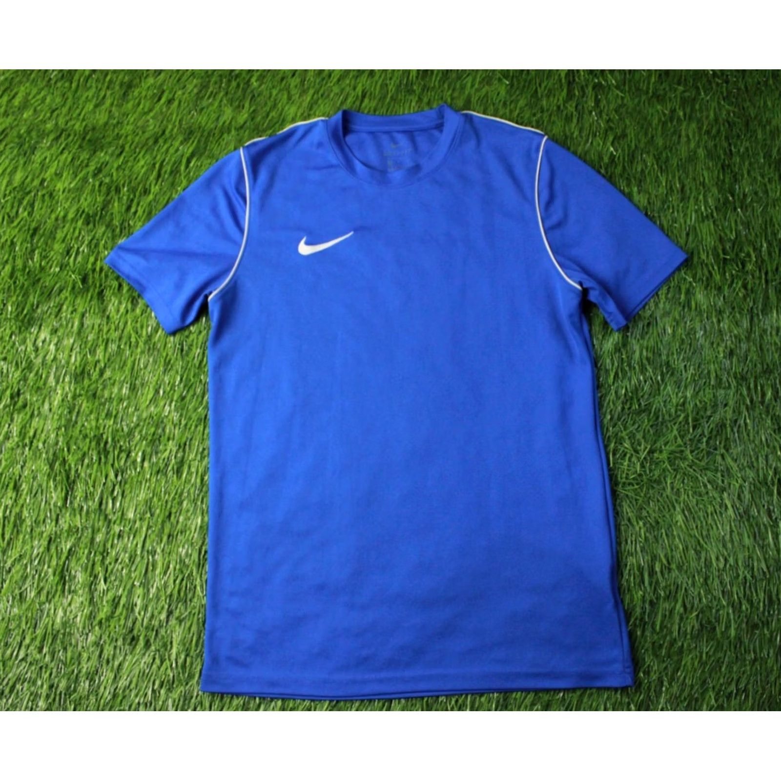 Nike Nike Dri-Fit Park Original 2020 Men Football Training Shirt Jersey Tee Size M Blue and White Shirt Mens Size US M / EU 48-50 / 2 - 2 Thumbnail